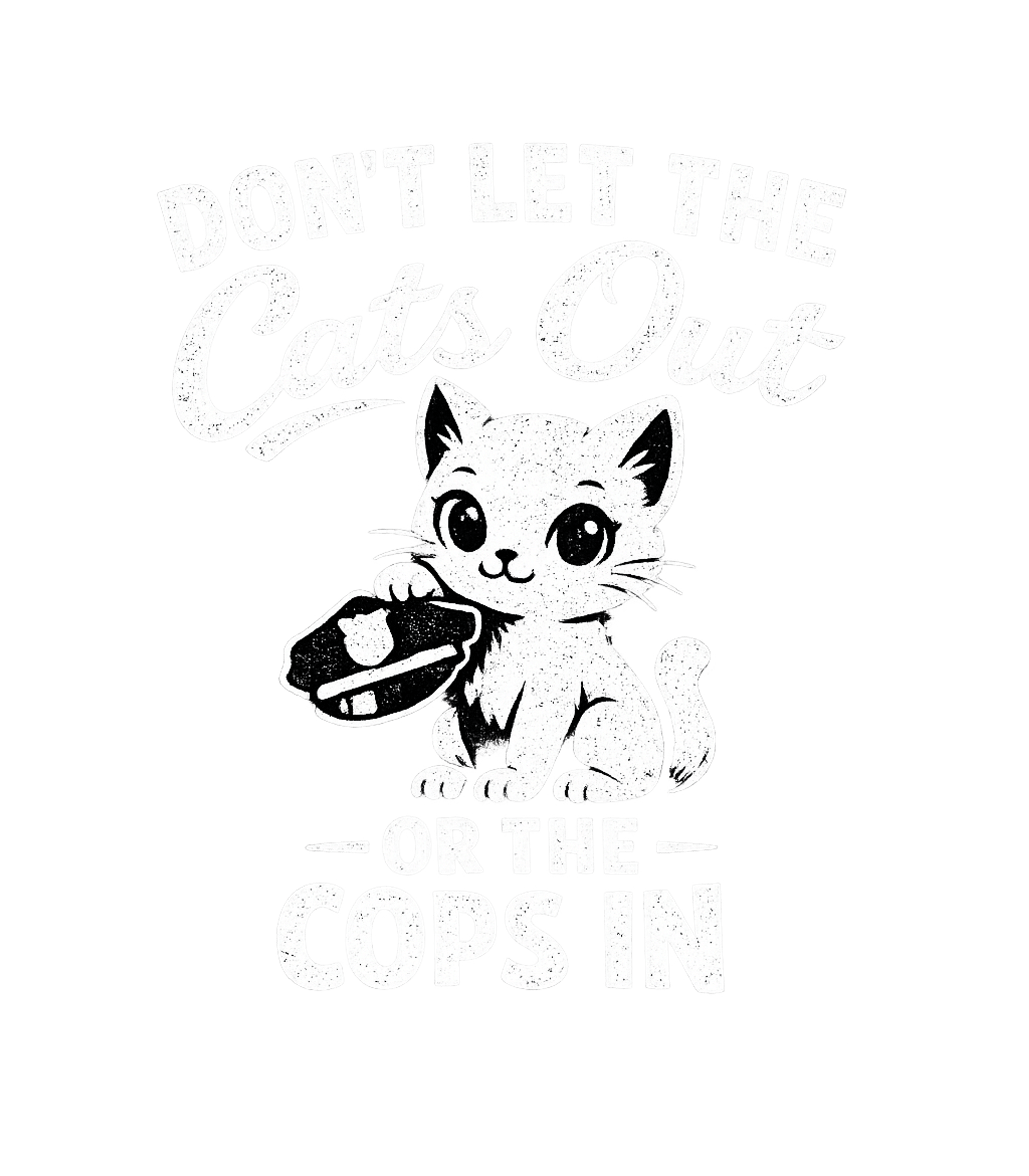 Cats Out Cops In Cats Premium T-Shirt featuring This design features an adorable cat holding a police hat wi – designed by Geoff Brown @ SunFrog Cats Out Cops In Cats Premium T-Shirt featuring This design features an adorable cat holding a police hat wi – designed by Geoff Brown @ SunFrog