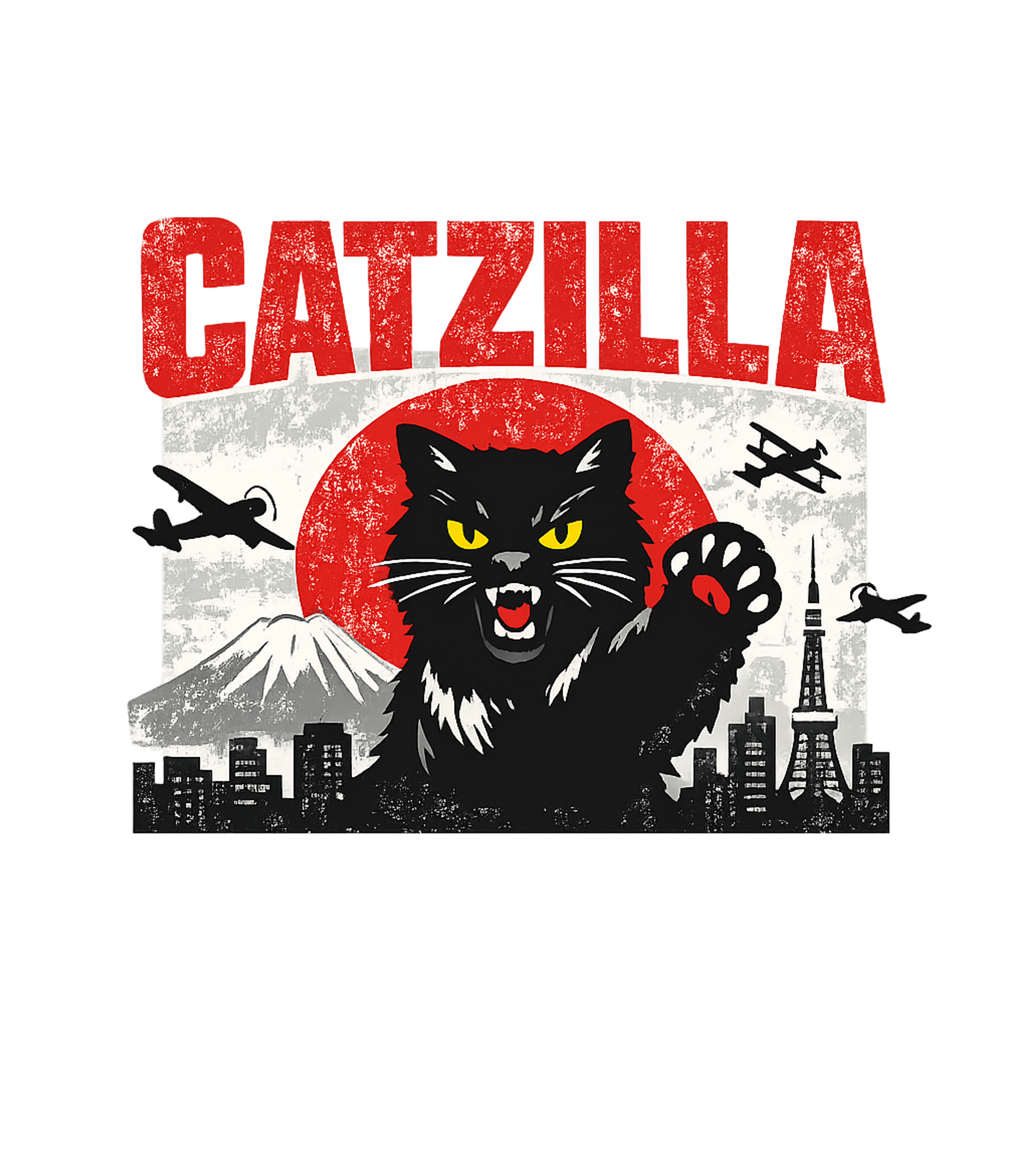 Catzilla City Rampage Cats Premium T-Shirt featuring This artwork features a colossal black cat unleashing havoc – designed by Geoff Brown @ SunFrog Catzilla City Rampage Cats Premium T-Shirt featuring This artwork features a colossal black cat unleashing havoc – designed by Geoff Brown @ SunFrog