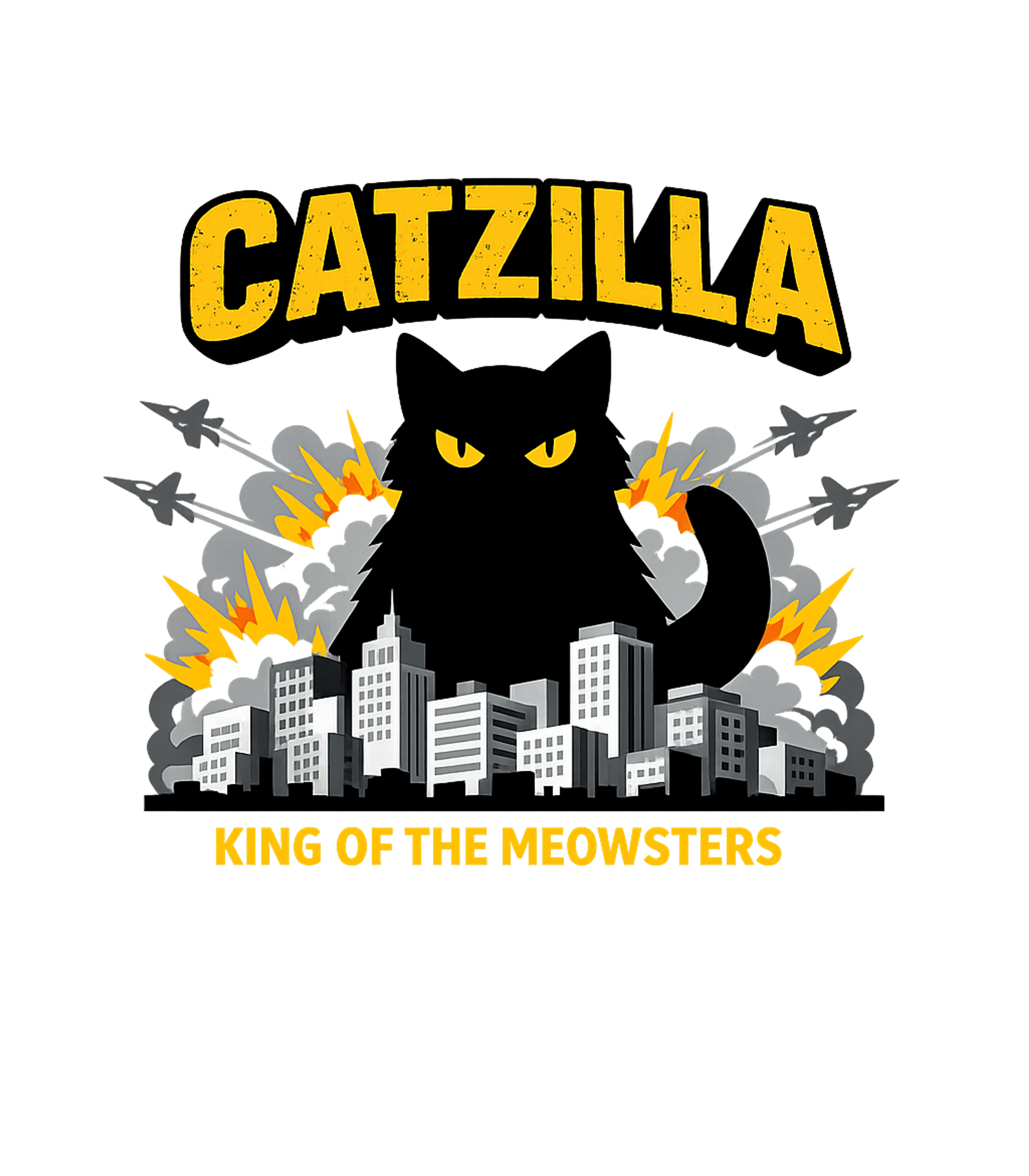 Catzilla King Meowsters Cats Hooded Sweatshirt featuring Unleash the might of Catzilla, King of the Meowsters, with t – designed by Geoff Brown @ SunFrog Catzilla King Meowsters Cats Hooded Sweatshirt featuring Unleash the might of Catzilla, King of the Meowsters, with t – designed by Geoff Brown @ SunFrog