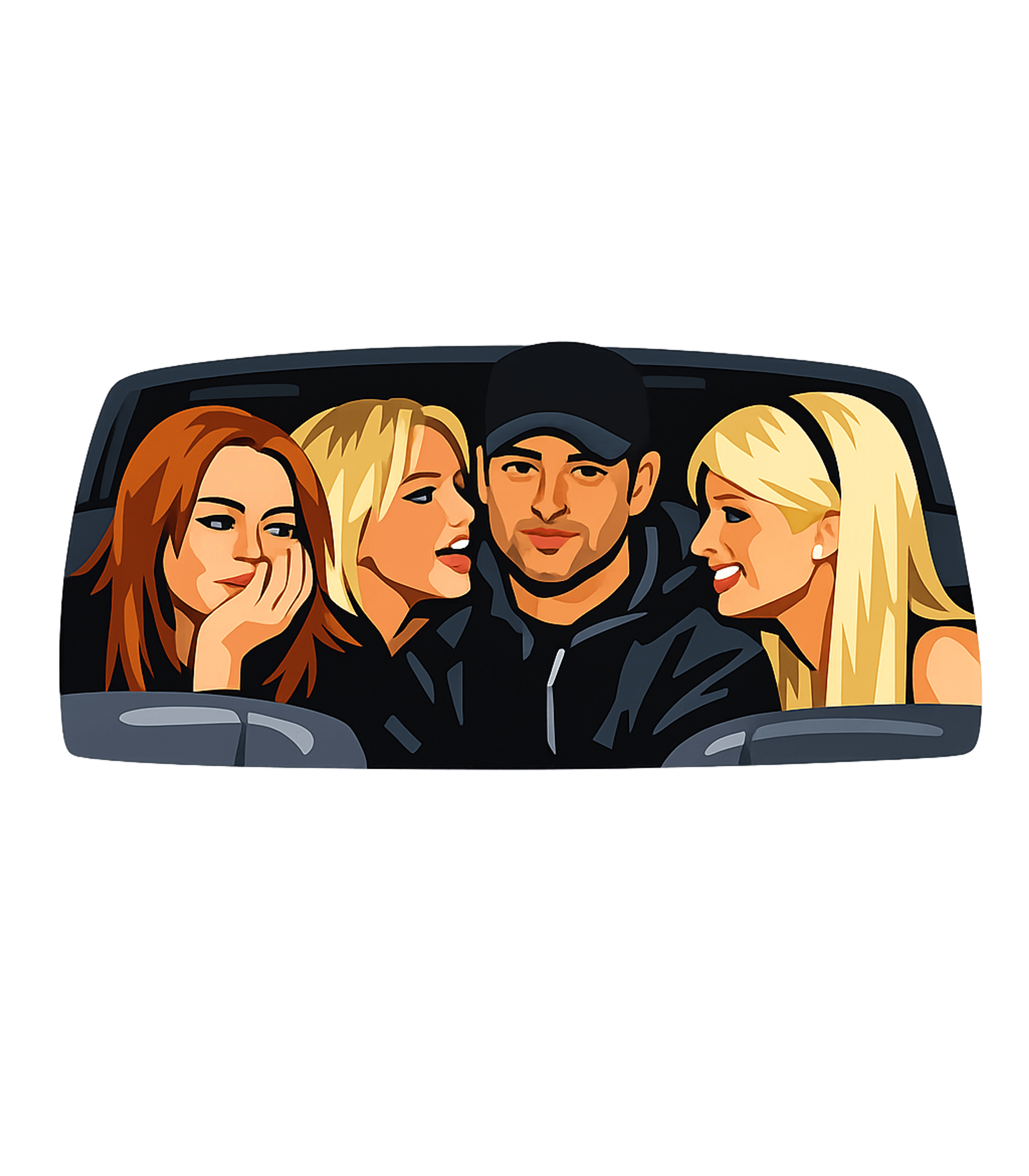 Caught in the Middle Meme Humor Crewneck Sweatshirt featuring This playful graphic tee features a man surrounded by three – designed by Geoff Brown @ SunFrog Caught in the Middle Meme Humor Crewneck Sweatshirt featuring This playful graphic tee features a man surrounded by three – designed by Geoff Brown @ SunFrog