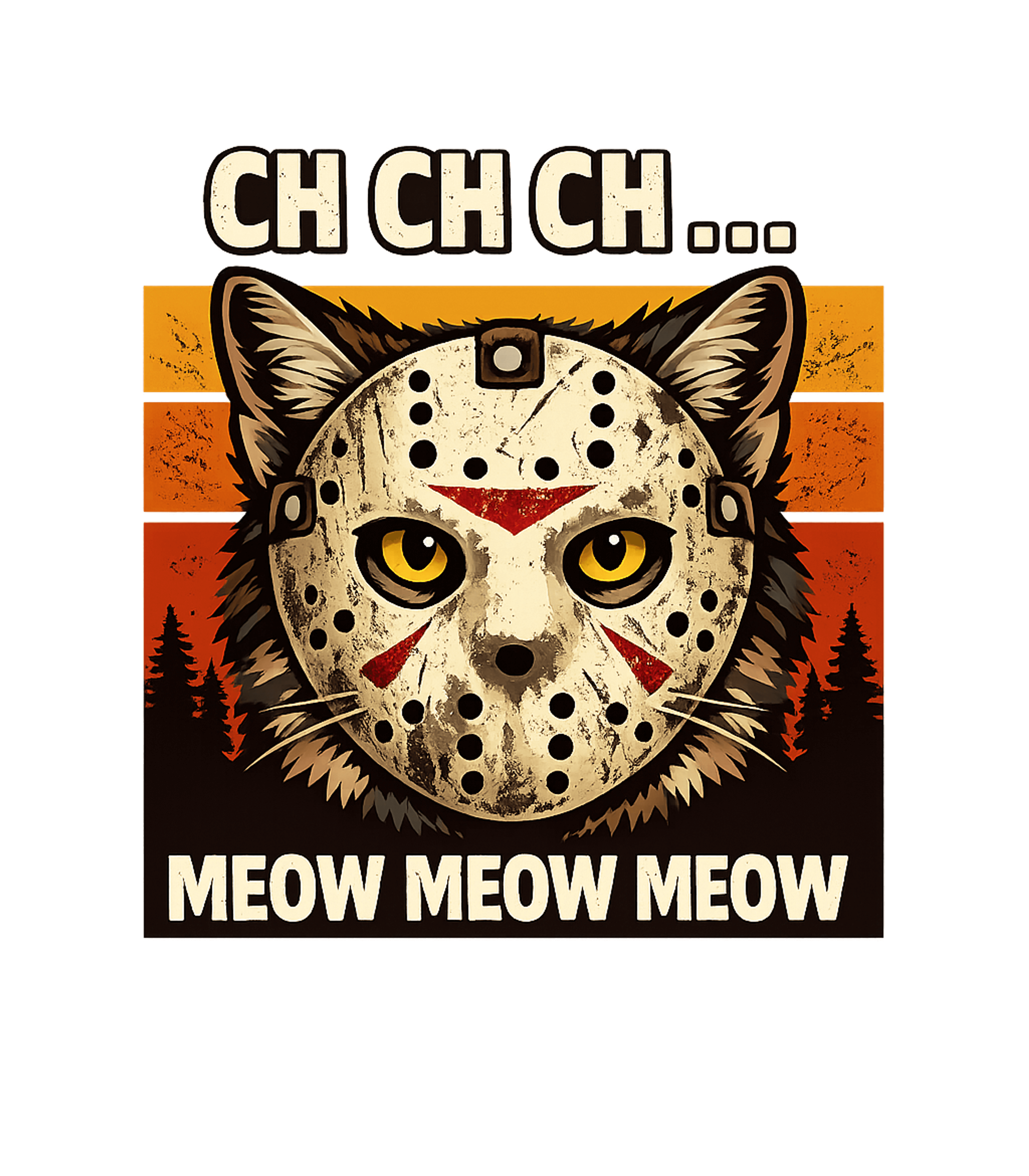 Ch Ch Ch Meow halloween Premium T-Shirt featuring Embrace your love for horror and felines with this unique gr – designed by Geoff Brown @ SunFrog Ch Ch Ch Meow halloween Premium T-Shirt featuring Embrace your love for horror and felines with this unique gr – designed by Geoff Brown @ SunFrog