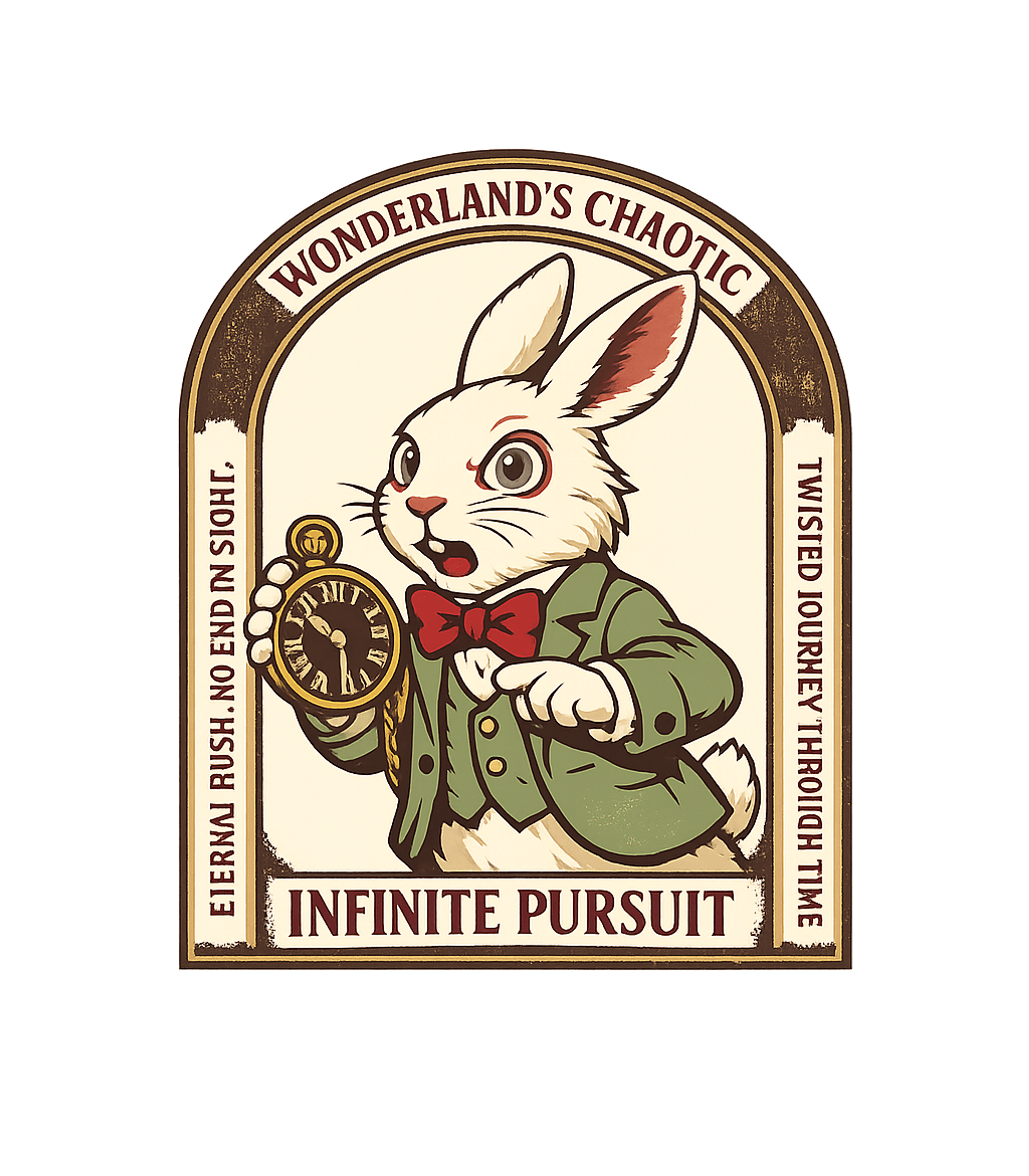 Chaotic White Rabbit Wildlife Premium T-Shirt featuring Embrace the frantic charm of Wonderland with this vintage-st – designed by Geoff Brown @ SunFrog Chaotic White Rabbit Wildlife Premium T-Shirt featuring Embrace the frantic charm of Wonderland with this vintage-st – designed by Geoff Brown @ SunFrog
