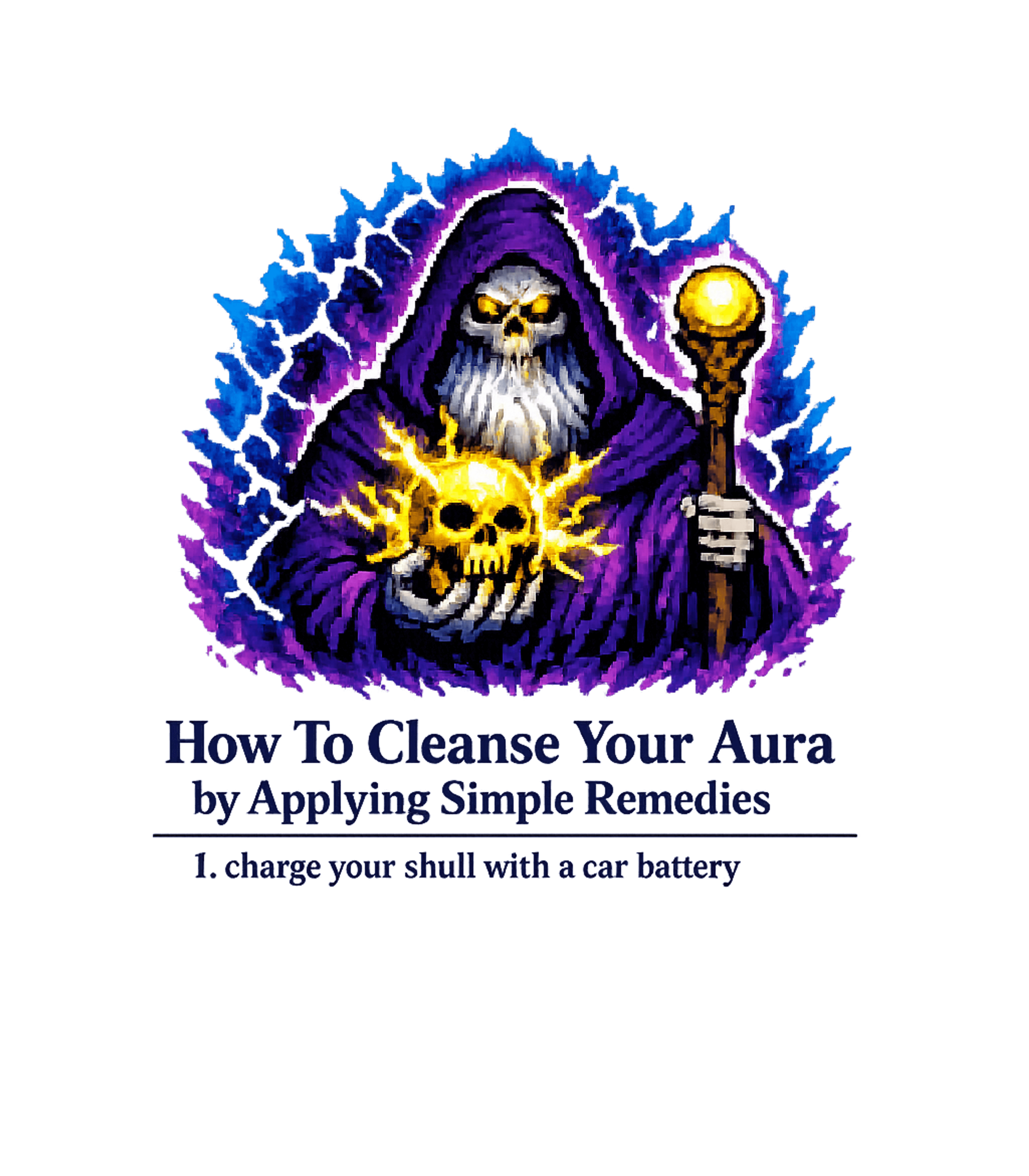 Charge Your Skull Sarcasm Premium T-Shirt featuring Embrace dark humor with this pixel-art wizard design – designed by Geoff Brown @ SunFrog Charge Your Skull Sarcasm Premium T-Shirt featuring Embrace dark humor with this pixel-art wizard design – designed by Geoff Brown @ SunFrog