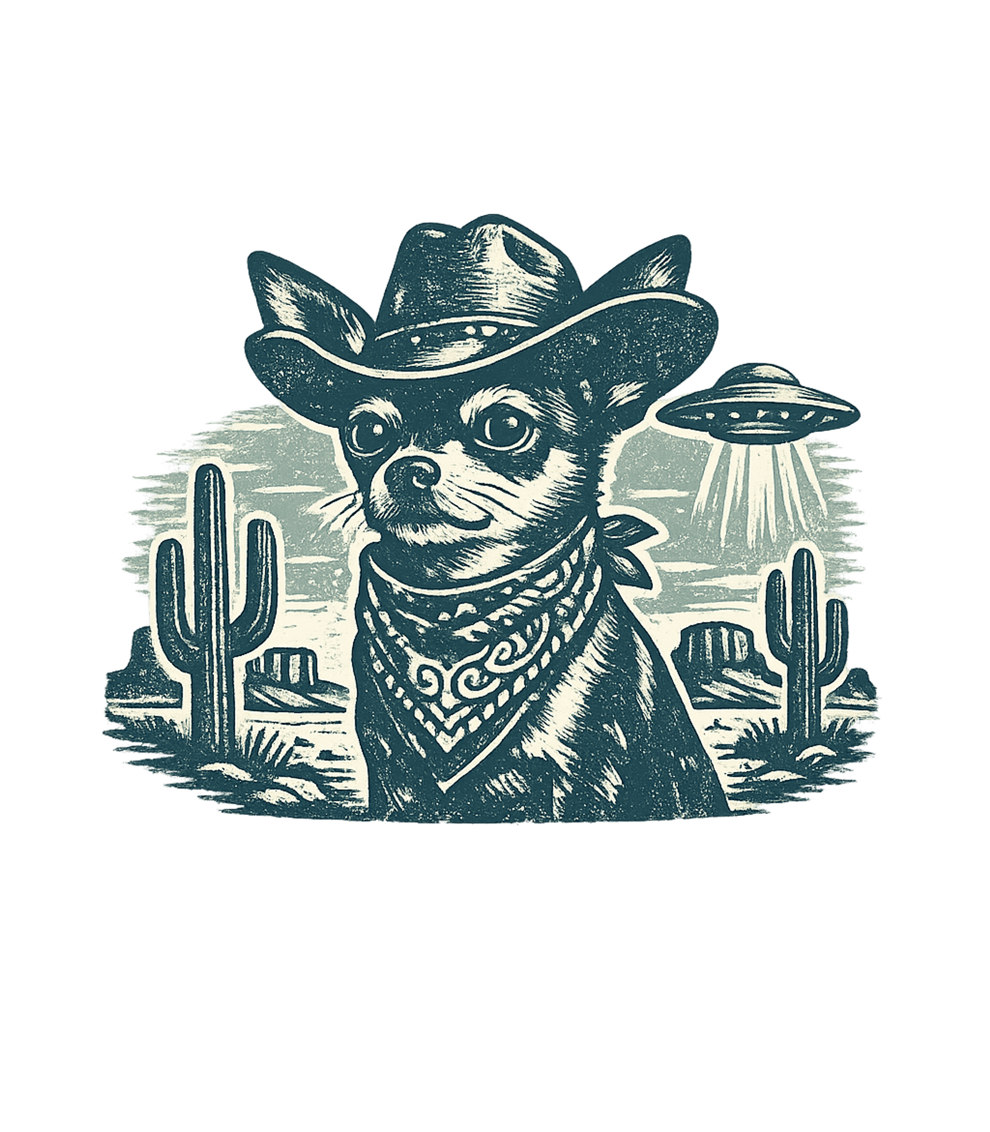 Chihuahua Cowboy Alien Dogs Crewneck Sweatshirt featuring This unique graphic features a cool chihuahua in a cowboy ha – designed by Geoff Brown @ SunFrog Chihuahua Cowboy Alien Dogs Crewneck Sweatshirt featuring This unique graphic features a cool chihuahua in a cowboy ha – designed by Geoff Brown @ SunFrog