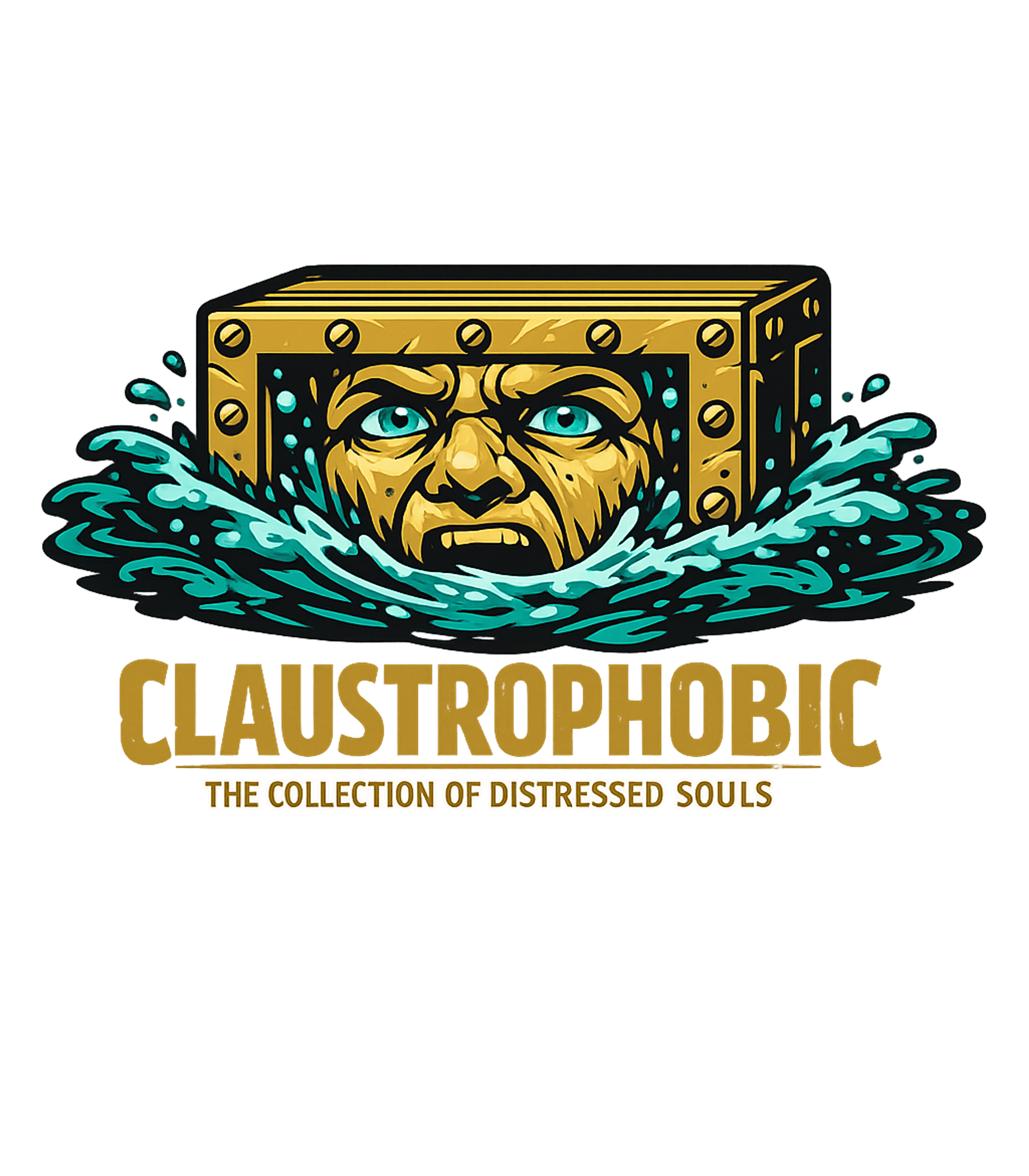 Claustrophobic Distressed Soul halloween Premium T-Shirt featuring This striking graphic depicts a distressed soul trapped in a – designed by Geoff Brown @ SunFrog Claustrophobic Distressed Soul halloween Premium T-Shirt featuring This striking graphic depicts a distressed soul trapped in a – designed by Geoff Brown @ SunFrog