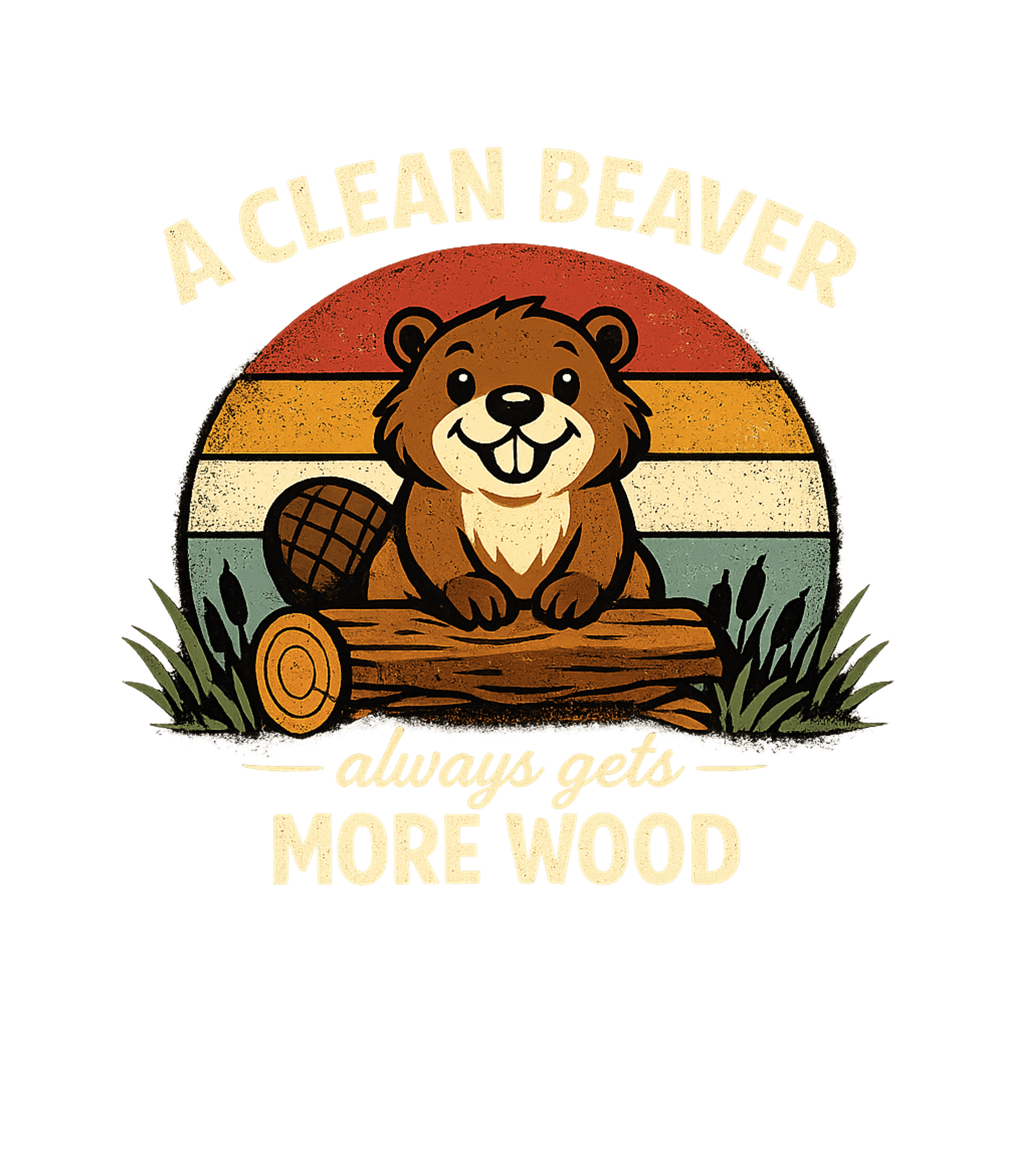 Clean Beaver More Wood Sarcasm Premium T-Shirt featuring This fun graphic features a happy beaver on a log with the c – designed by Geoff Brown @ SunFrog Clean Beaver More Wood Sarcasm Premium T-Shirt featuring This fun graphic features a happy beaver on a log with the c – designed by Geoff Brown @ SunFrog