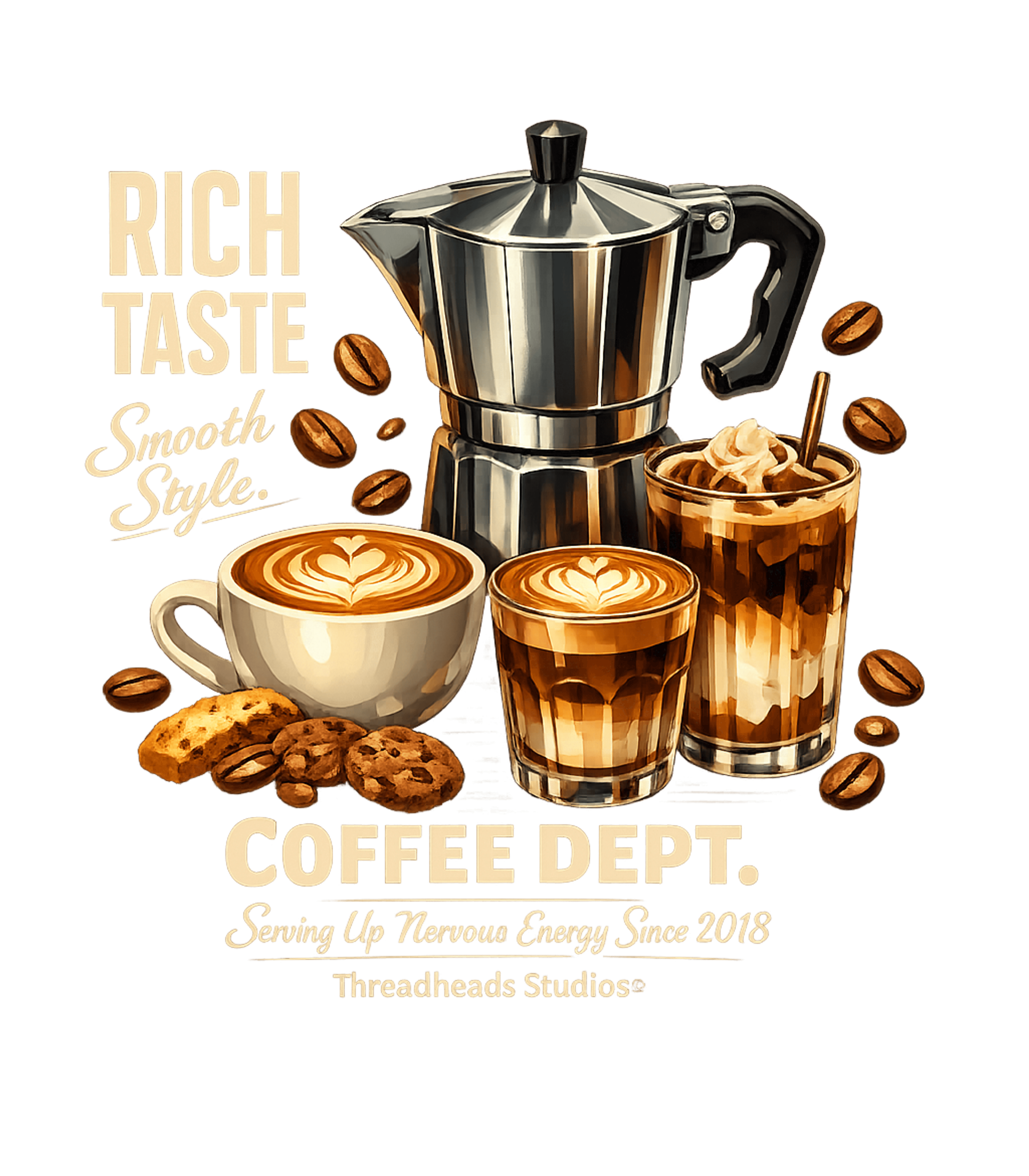 Coffee Dept. Nervous Energy Cooking / BBQ Premium T-Shirt featuring Showcase your love for coffee with this vibrant graphic tee, – designed by Geoff Brown @ SunFrog Coffee Dept. Nervous Energy Cooking / BBQ Premium T-Shirt featuring Showcase your love for coffee with this vibrant graphic tee, – designed by Geoff Brown @ SunFrog