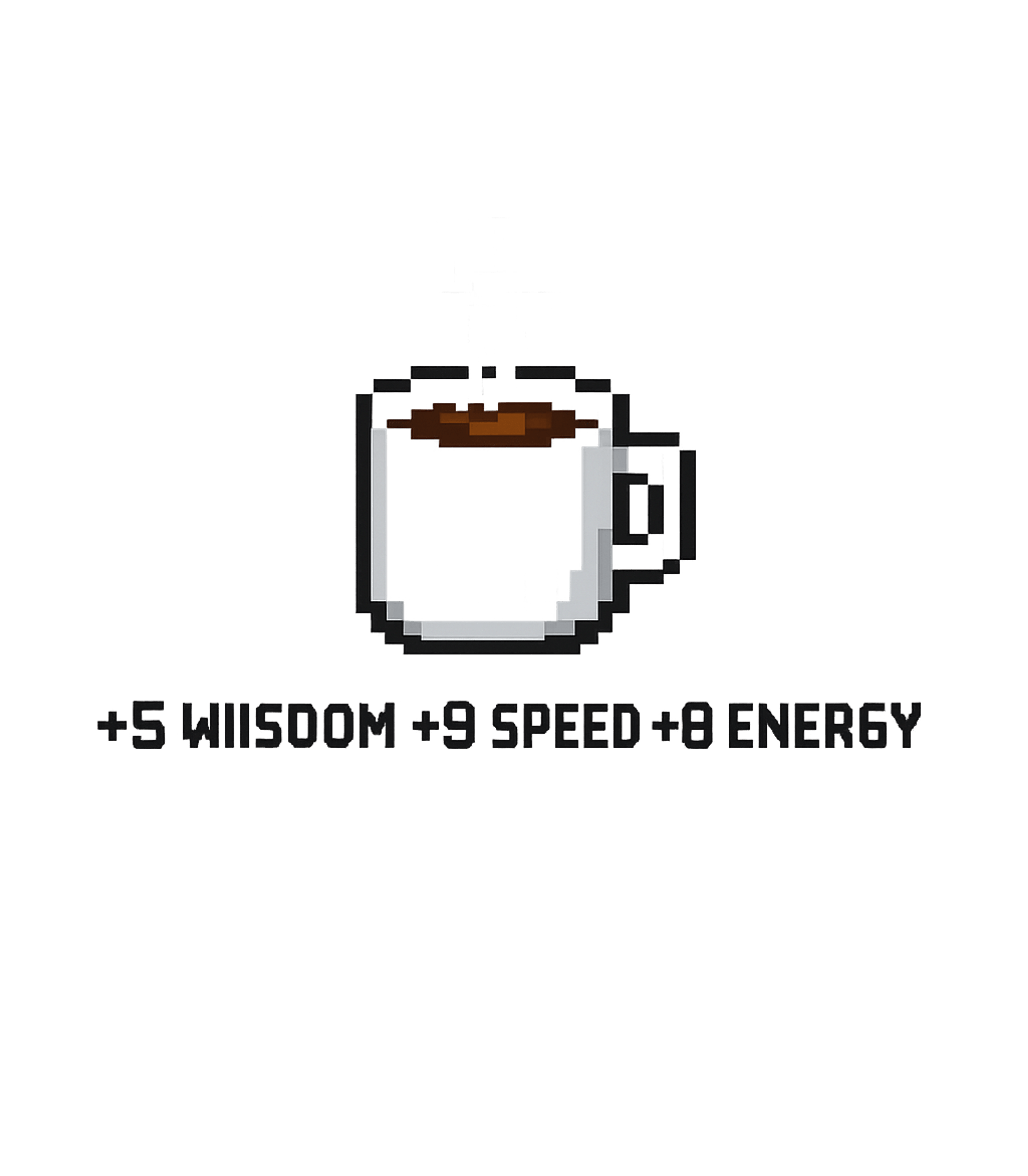 Coffee Power Up Gaming Premium T-Shirt featuring This pixel art design features a coffee cup with classic RPG – designed by Geoff Brown @ SunFrog Coffee Power Up Gaming Premium T-Shirt featuring This pixel art design features a coffee cup with classic RPG – designed by Geoff Brown @ SunFrog