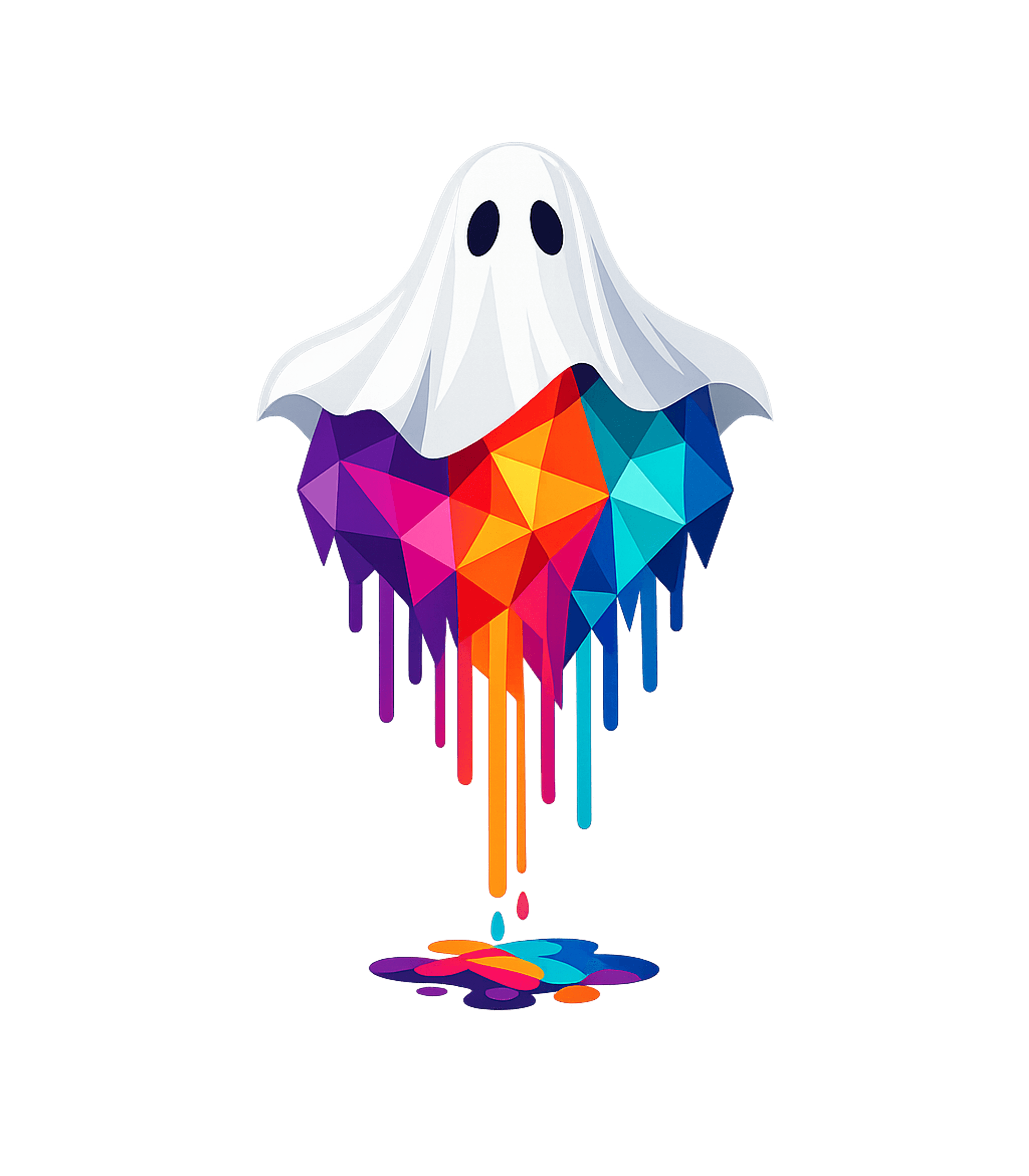 Colorful Ghost Art halloween Hooded Sweatshirt featuring This vibrant t-shirt design features a classic sheet ghost w – designed by Geoff Brown @ SunFrog Colorful Ghost Art halloween Hooded Sweatshirt featuring This vibrant t-shirt design features a classic sheet ghost w – designed by Geoff Brown @ SunFrog