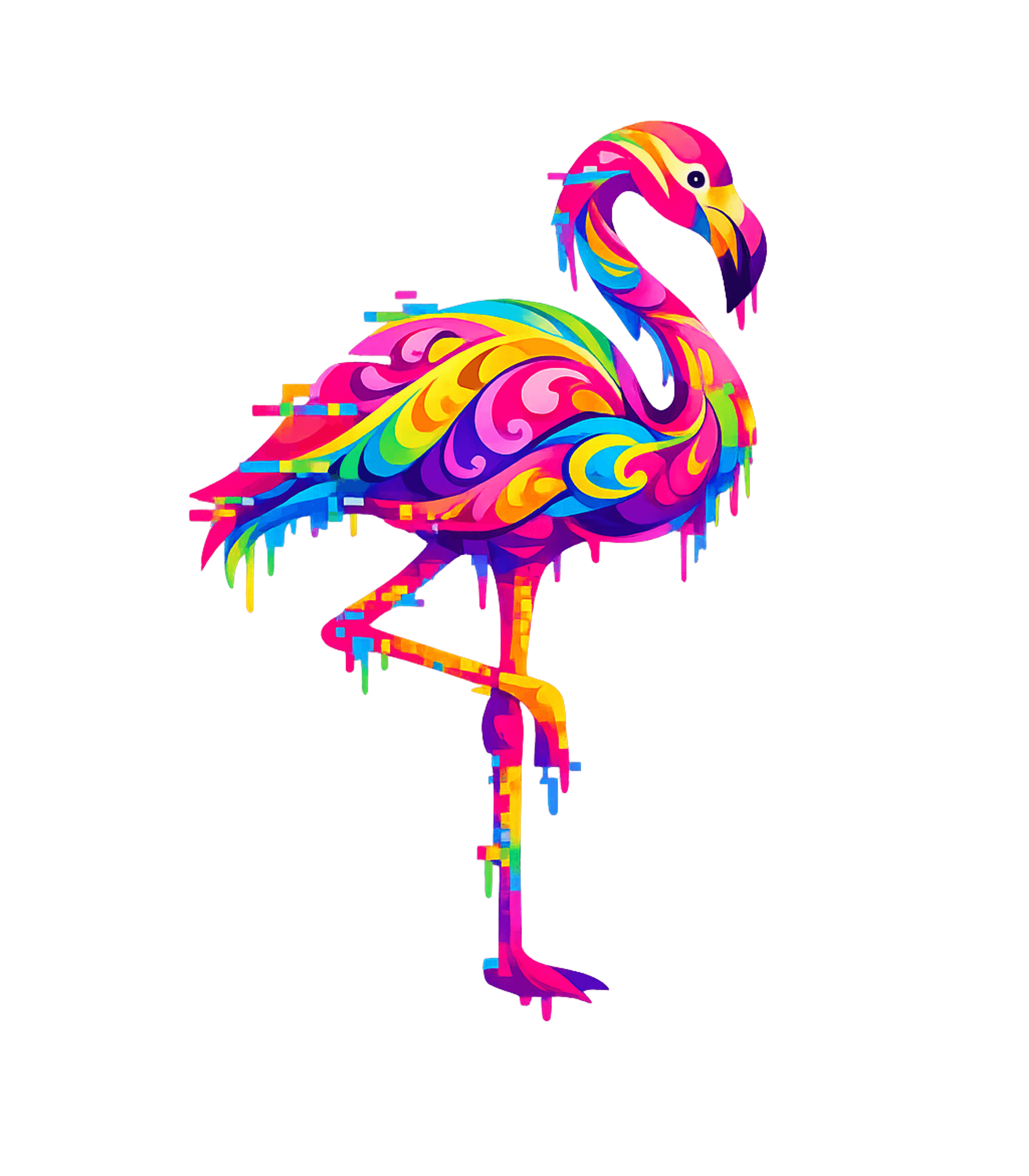 Colorful Glitch Flamingo Wildlife Hooded Sweatshirt featuring Embrace vibrant style with this unique flamingo design – designed by Geoff Brown @ SunFrog Colorful Glitch Flamingo Wildlife Hooded Sweatshirt featuring Embrace vibrant style with this unique flamingo design – designed by Geoff Brown @ SunFrog