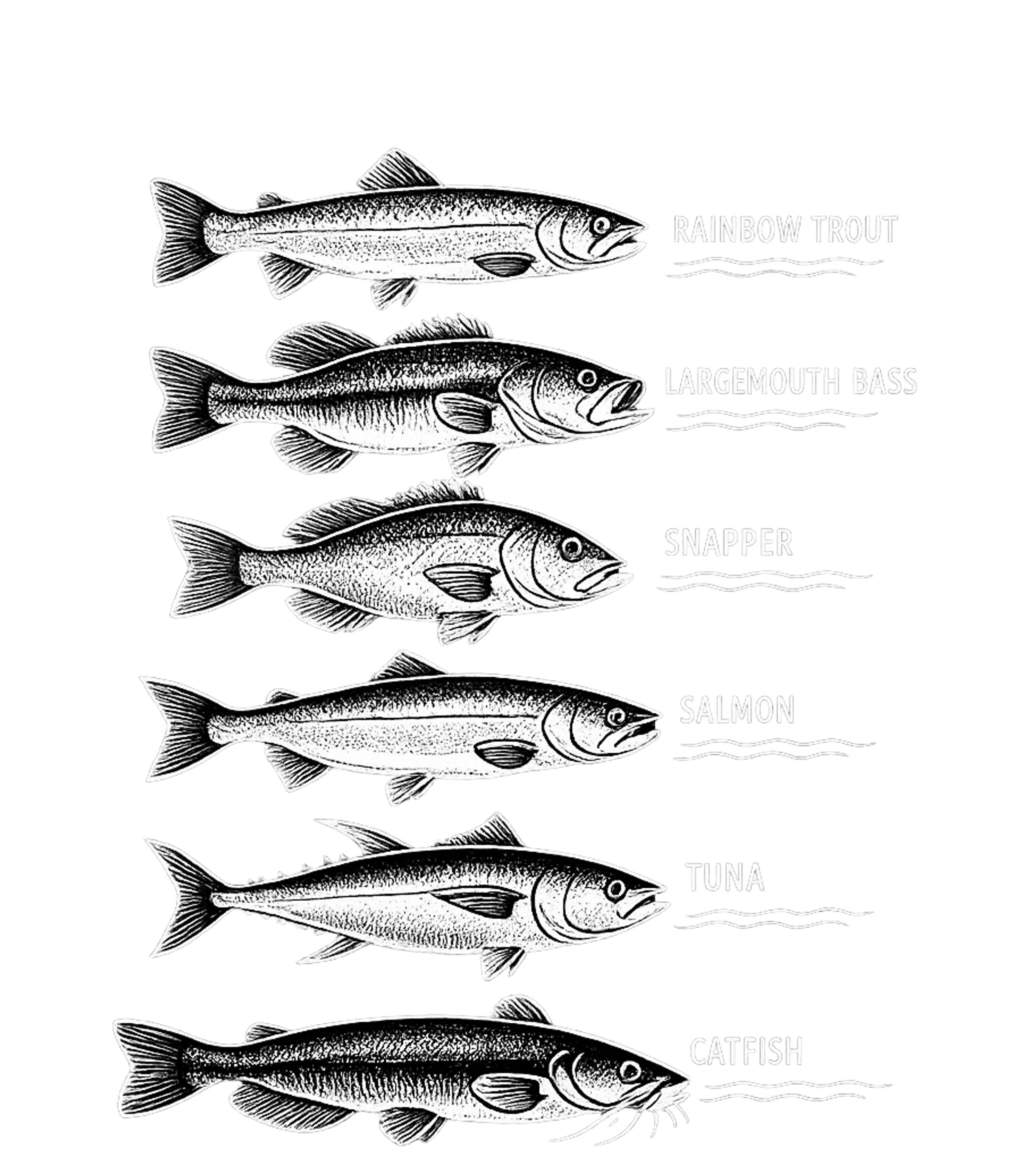 Common Fish Species Fishing Tank Top featuring Showcase your love for fishing and aquatic wildlife with thi – designed by Geoff Brown @ SunFrog