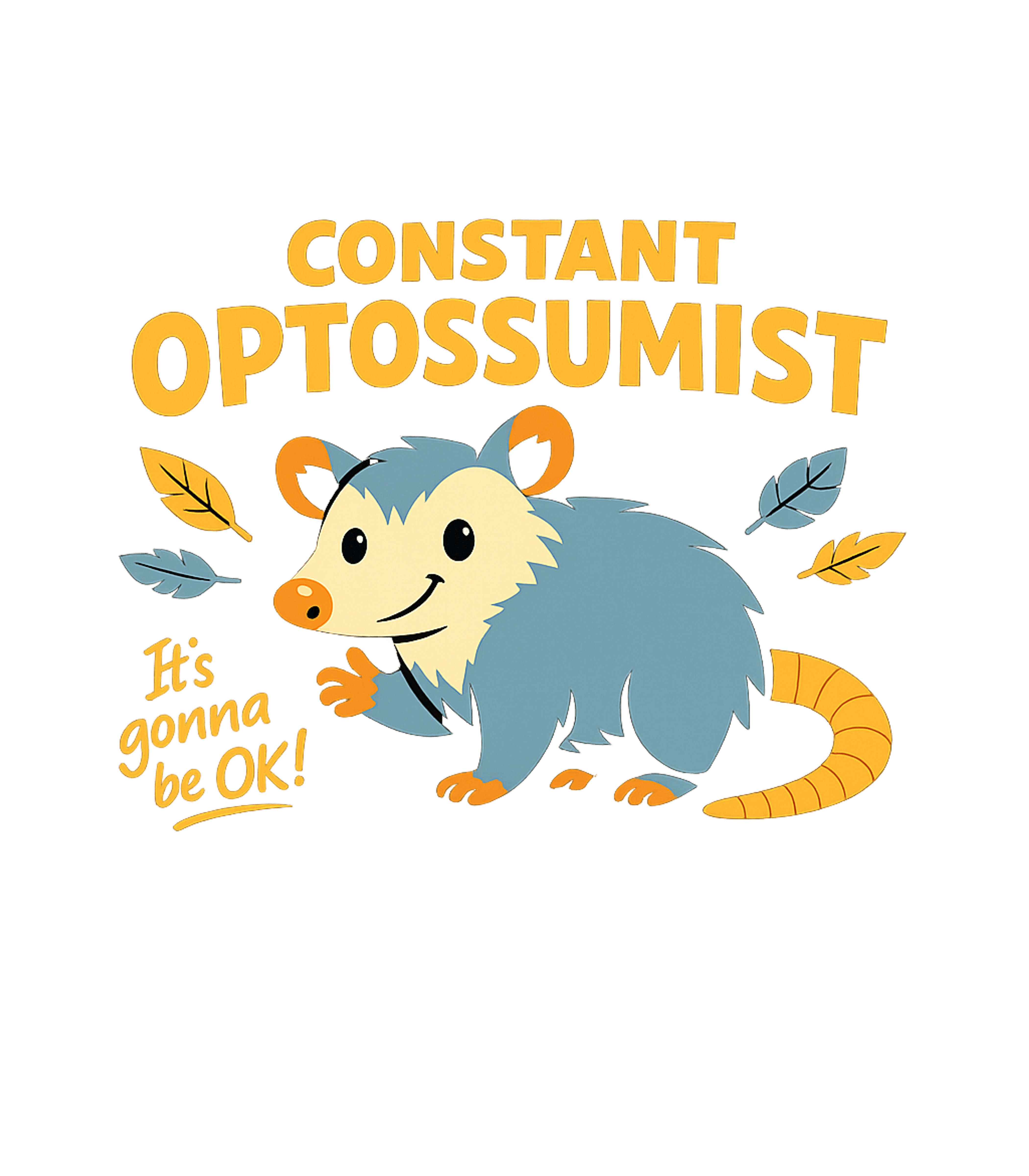 Constant Optossumist Wildlife Crewneck Sweatshirt featuring Show your positive outlook with this cute opossum design – designed by Geoff Brown @ SunFrog Constant Optossumist Wildlife Crewneck Sweatshirt featuring Show your positive outlook with this cute opossum design – designed by Geoff Brown @ SunFrog