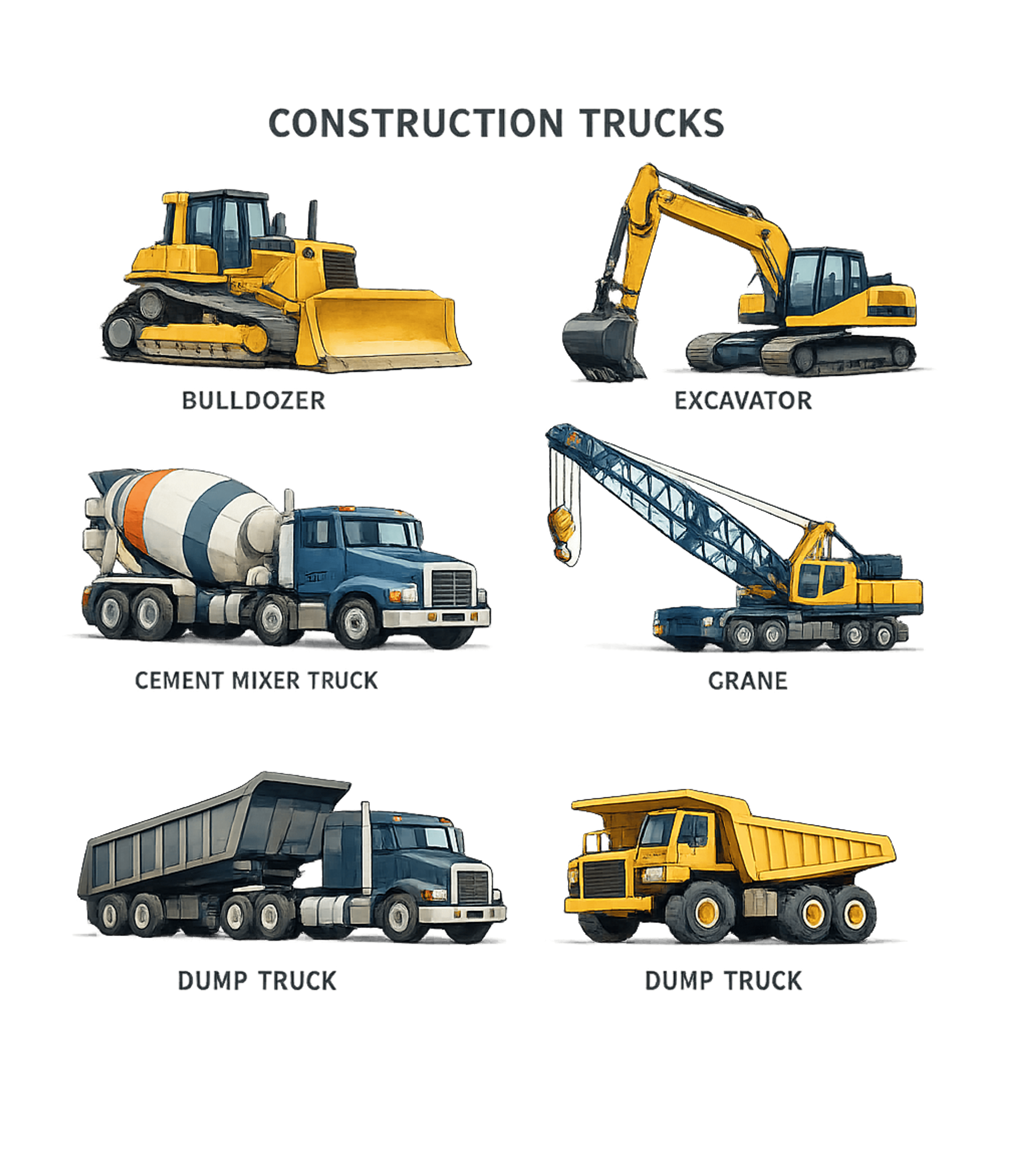 Construction Trucks Illustrated Construction Crewneck Sweatshirt featuring Showcasing a vibrant collection of essential construction ve – designed by Geoff Brown @ SunFrog Construction Trucks Illustrated Construction Crewneck Sweatshirt featuring Showcasing a vibrant collection of essential construction ve – designed by Geoff Brown @ SunFrog