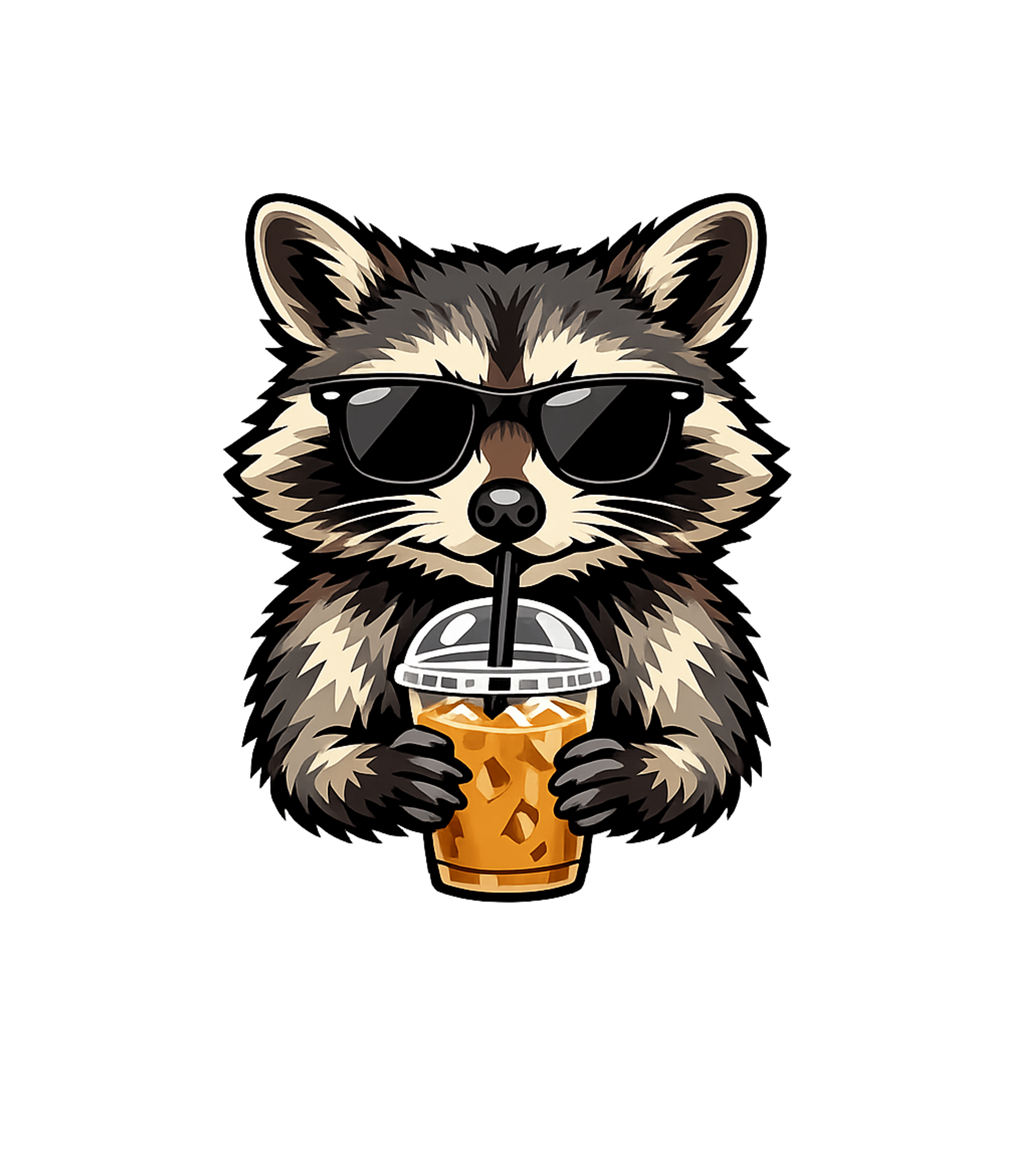 Cool Raccoon Iced Coffee Wildlife Crewneck Sweatshirt featuring This cool graphic features a raccoon wearing stylish sunglas – designed by Geoff Brown @ SunFrog Cool Raccoon Iced Coffee Wildlife Crewneck Sweatshirt featuring This cool graphic features a raccoon wearing stylish sunglas – designed by Geoff Brown @ SunFrog