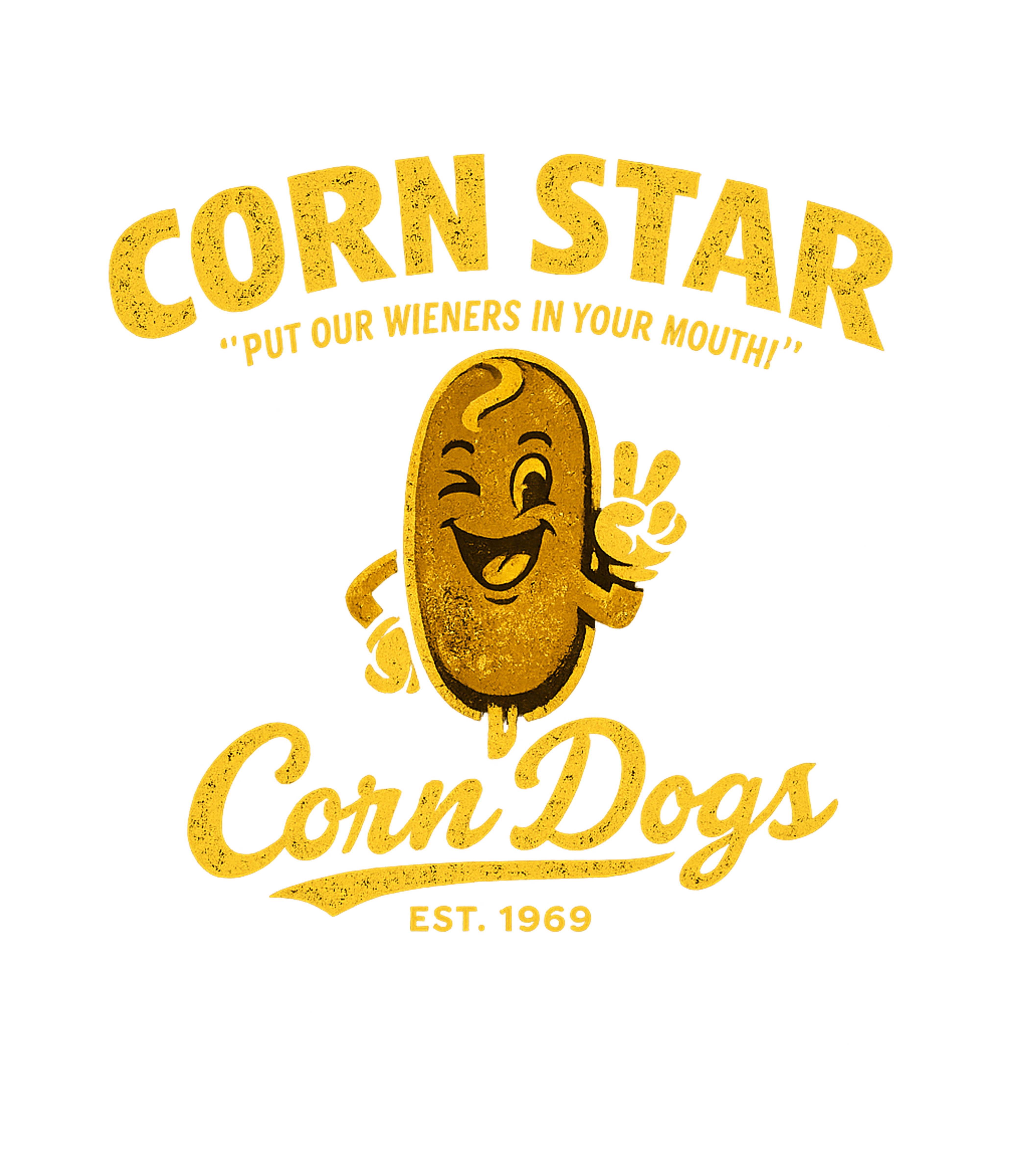 Corn Star Corn Dogs Sarcasm Premium T-Shirt featuring Get a laugh with this retro-style 'Corn Star Corn Dogs' tee, – designed by Geoff Brown @ SunFrog Corn Star Corn Dogs Sarcasm Premium T-Shirt featuring Get a laugh with this retro-style 'Corn Star Corn Dogs' tee, – designed by Geoff Brown @ SunFrog