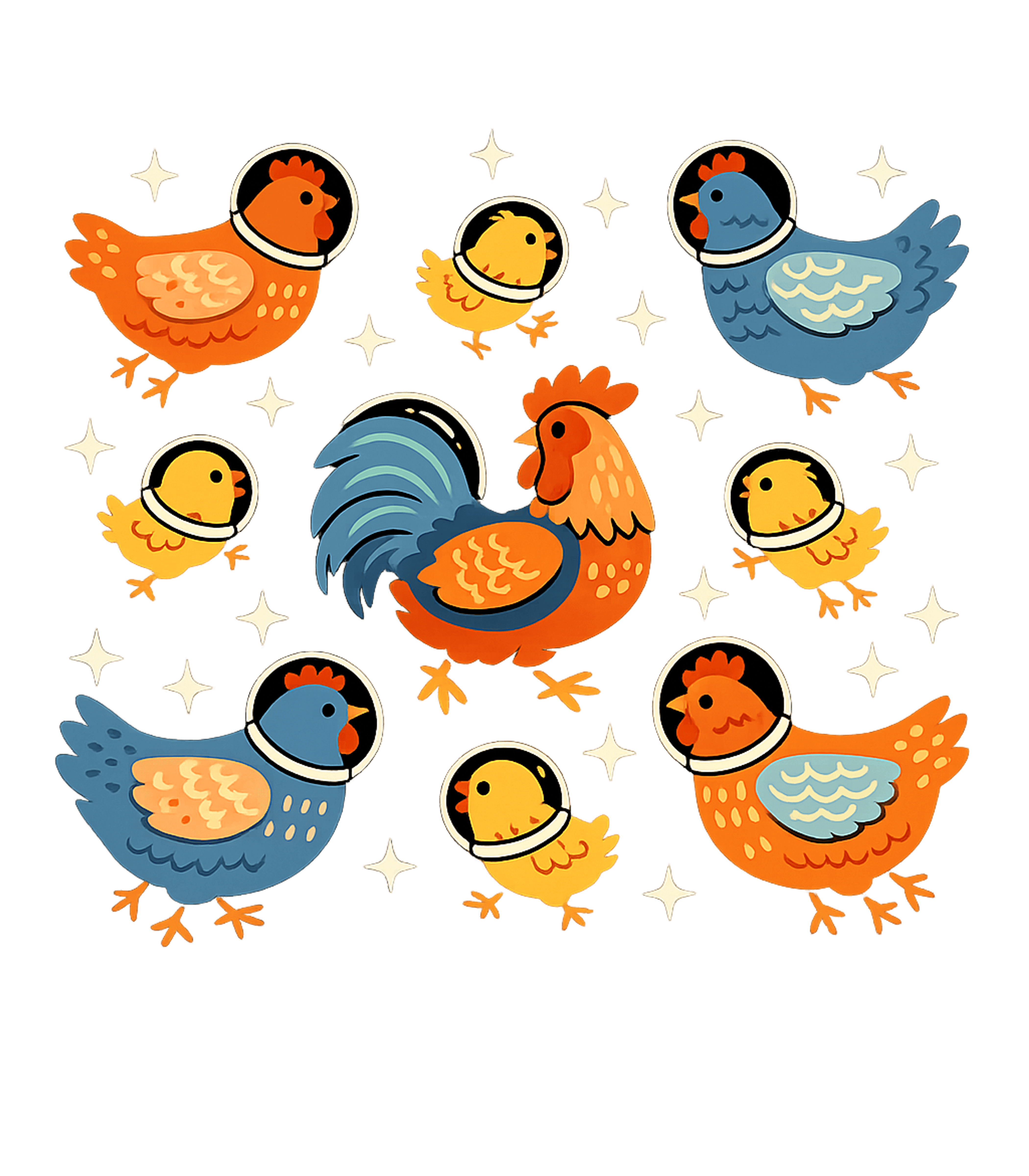 Cosmic Coop Crew Farm Animals Hooded Sweatshirt featuring Blast off into fun with this whimsical graphic featuring a r – designed by Geoff Brown @ SunFrog Cosmic Coop Crew Farm Animals Hooded Sweatshirt featuring Blast off into fun with this whimsical graphic featuring a r – designed by Geoff Brown @ SunFrog