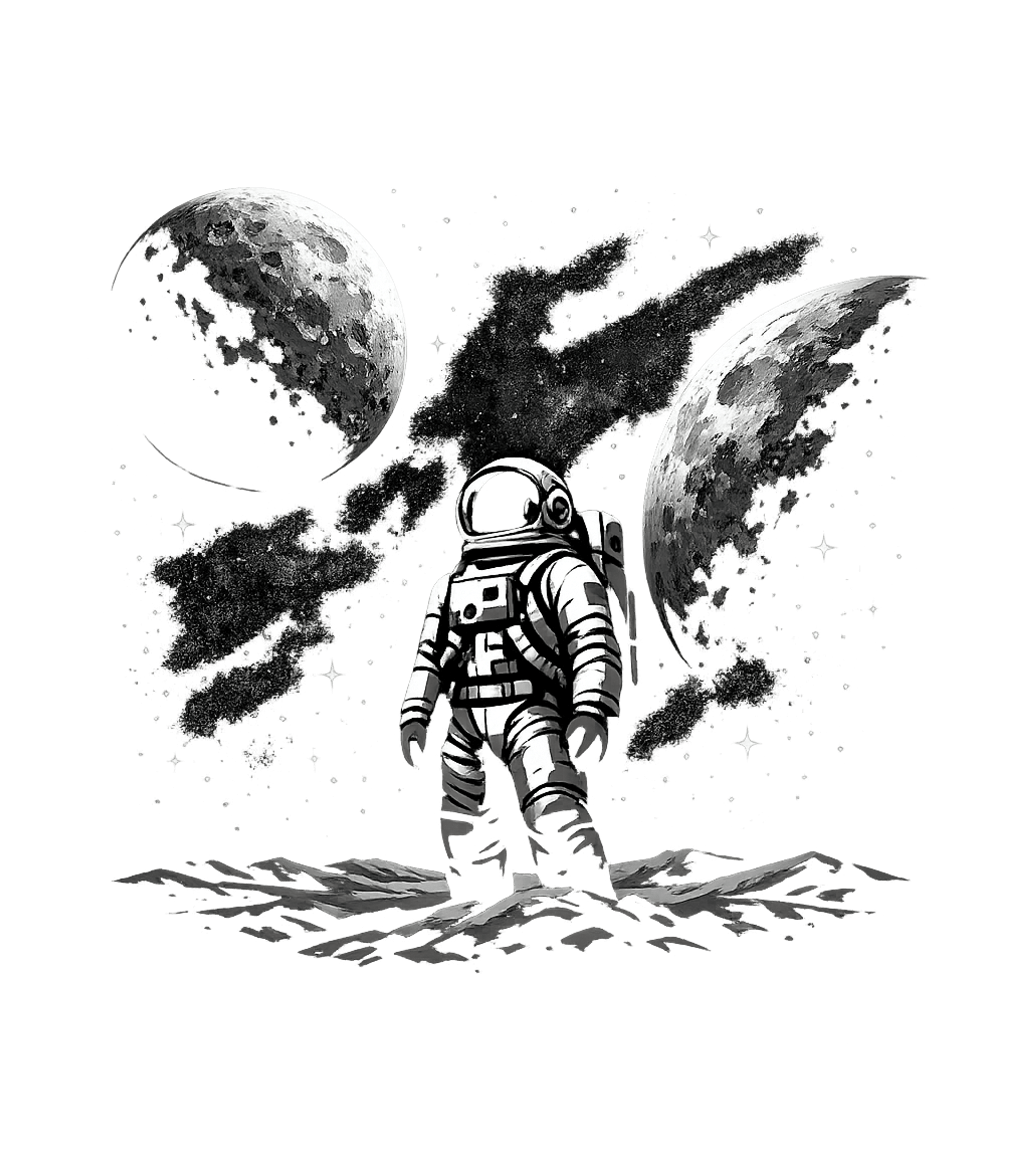 Cosmic Moon Explorer Travel Crewneck Sweatshirt featuring Embark on a cosmic journey with this captivating black and w – designed by Geoff Brown @ SunFrog Cosmic Moon Explorer Travel Crewneck Sweatshirt featuring Embark on a cosmic journey with this captivating black and w – designed by Geoff Brown @ SunFrog