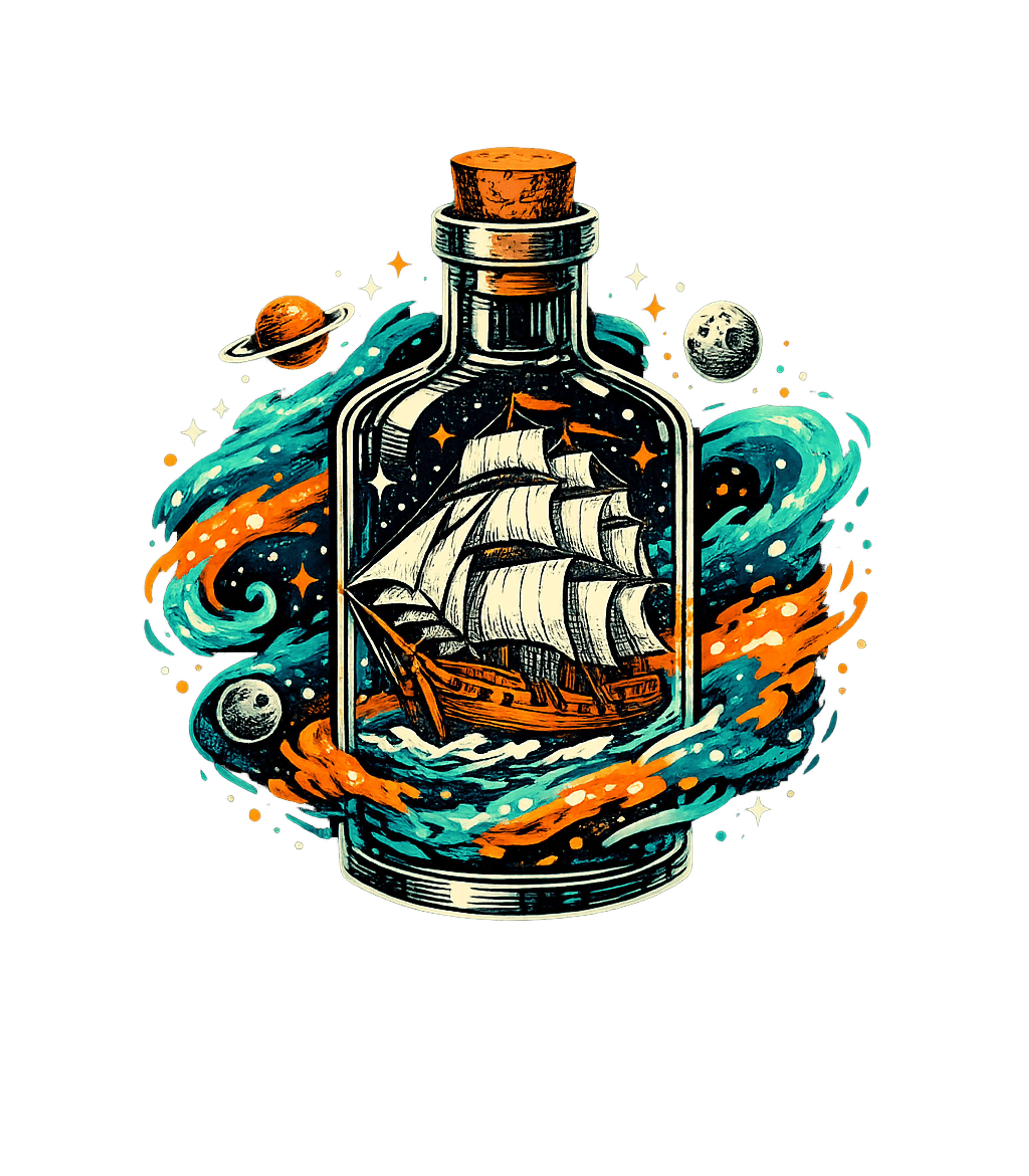 Cosmic Ship Bottle Boating Crewneck Sweatshirt featuring Sail through the stars with this imaginative graphic tee, fe – designed by Geoff Brown @ SunFrog Cosmic Ship Bottle Boating Crewneck Sweatshirt featuring Sail through the stars with this imaginative graphic tee, fe – designed by Geoff Brown @ SunFrog