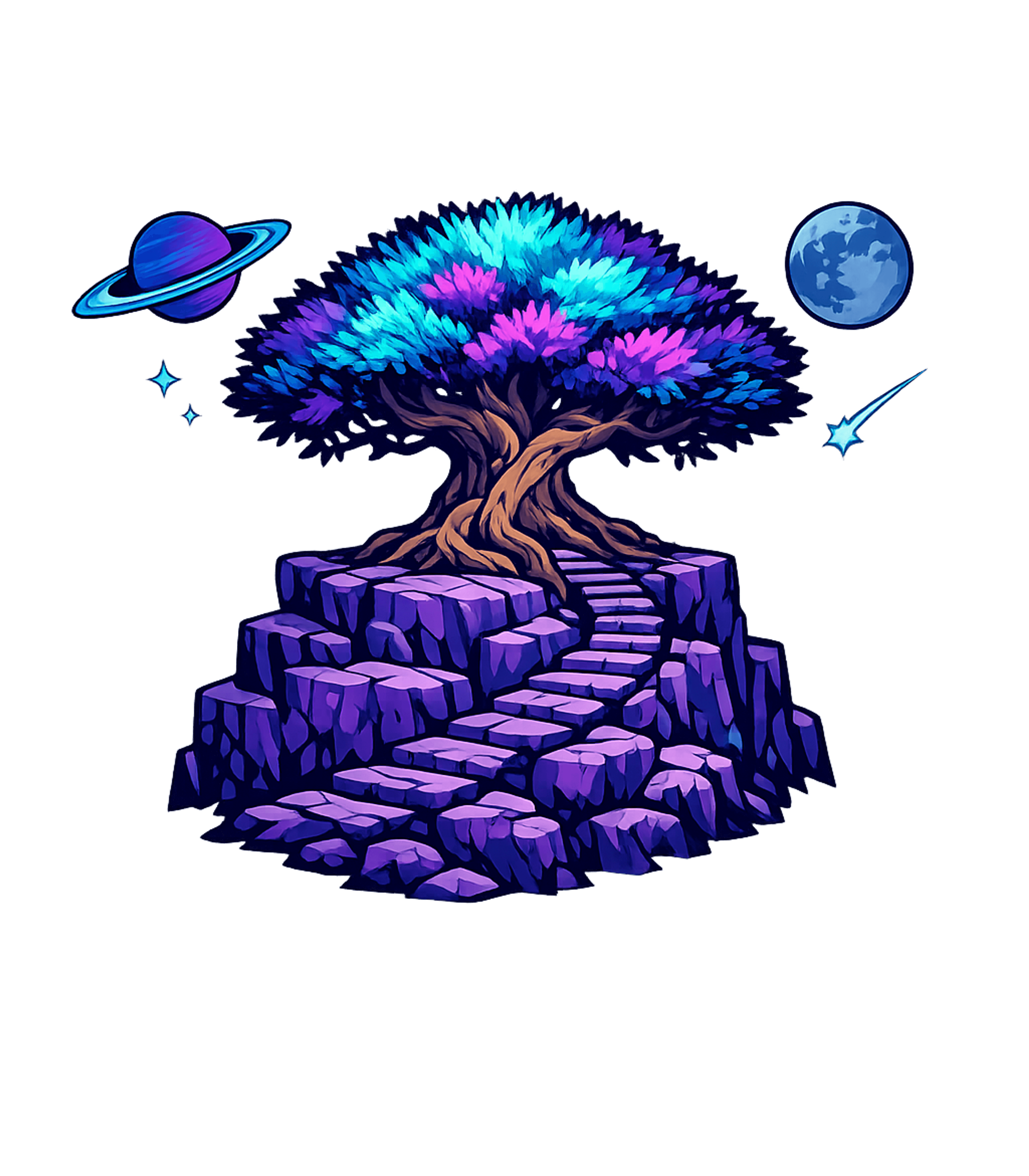 Cosmic Tree Path Gaming Crewneck Sweatshirt featuring Step into a mystical cosmic journey with this vibrant artwor – designed by Geoff Brown @ SunFrog Cosmic Tree Path Gaming Crewneck Sweatshirt featuring Step into a mystical cosmic journey with this vibrant artwor – designed by Geoff Brown @ SunFrog