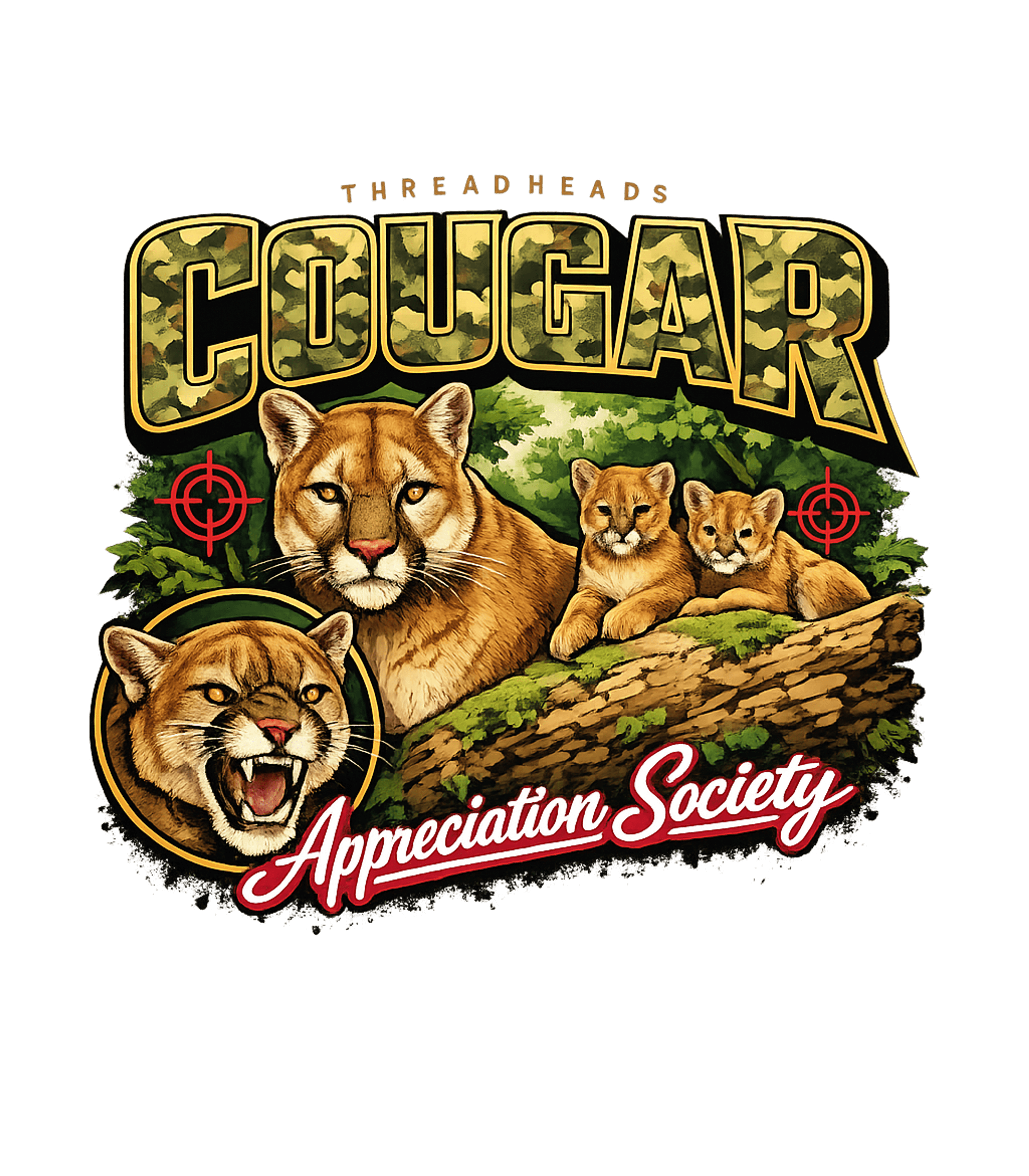 Cougar Appreciation Society Wildlife Premium T-Shirt featuring Show your admiration for majestic mountain lions with this b – designed by Geoff Brown @ SunFrog Cougar Appreciation Society Wildlife Premium T-Shirt featuring Show your admiration for majestic mountain lions with this b – designed by Geoff Brown @ SunFrog