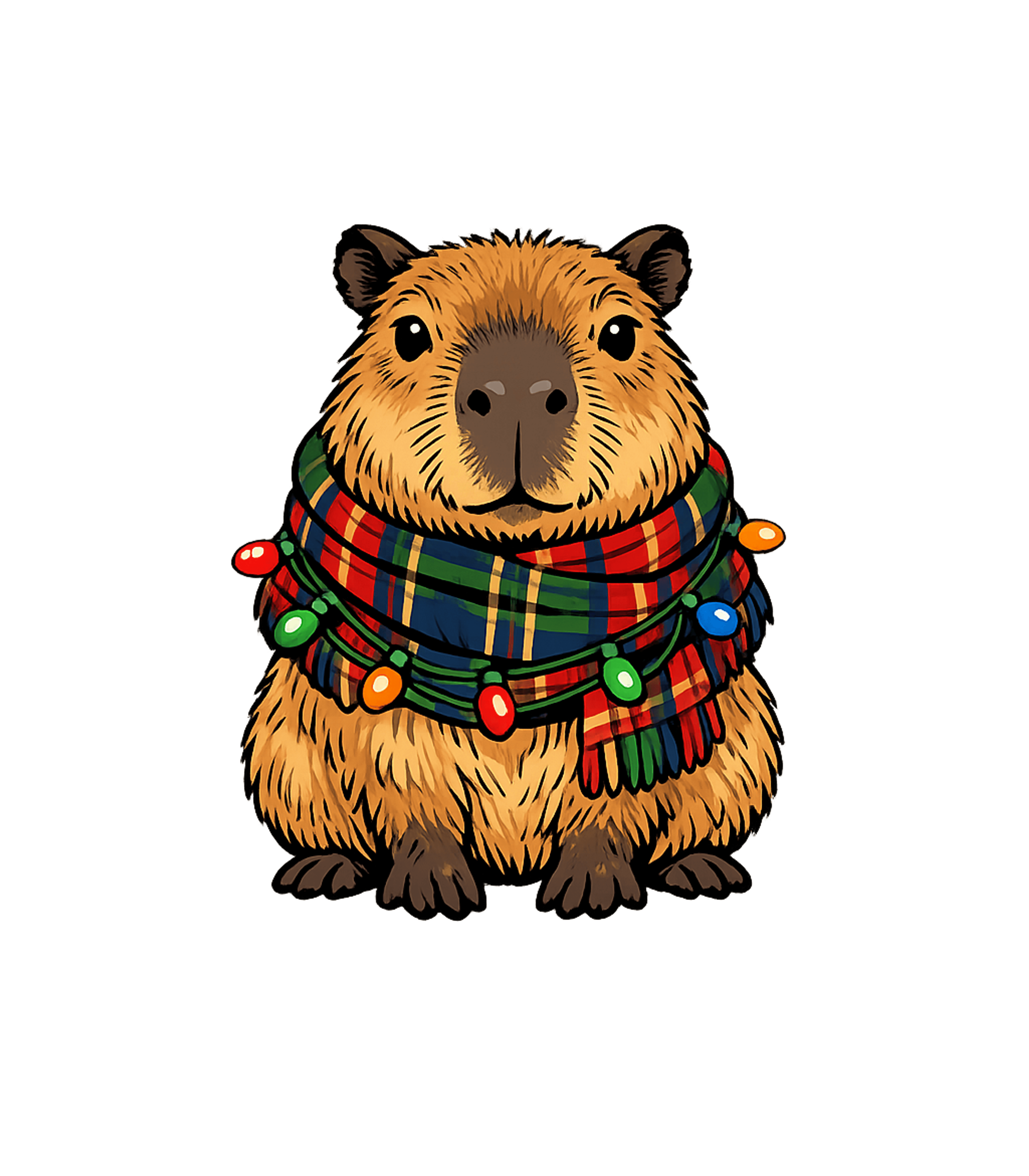 Cozy Christmas Capybara Wildlife Crewneck Sweatshirt featuring This adorable graphic features a capybara wearing a festive – designed by Geoff Brown @ SunFrog Cozy Christmas Capybara Wildlife Crewneck Sweatshirt featuring This adorable graphic features a capybara wearing a festive – designed by Geoff Brown @ SunFrog