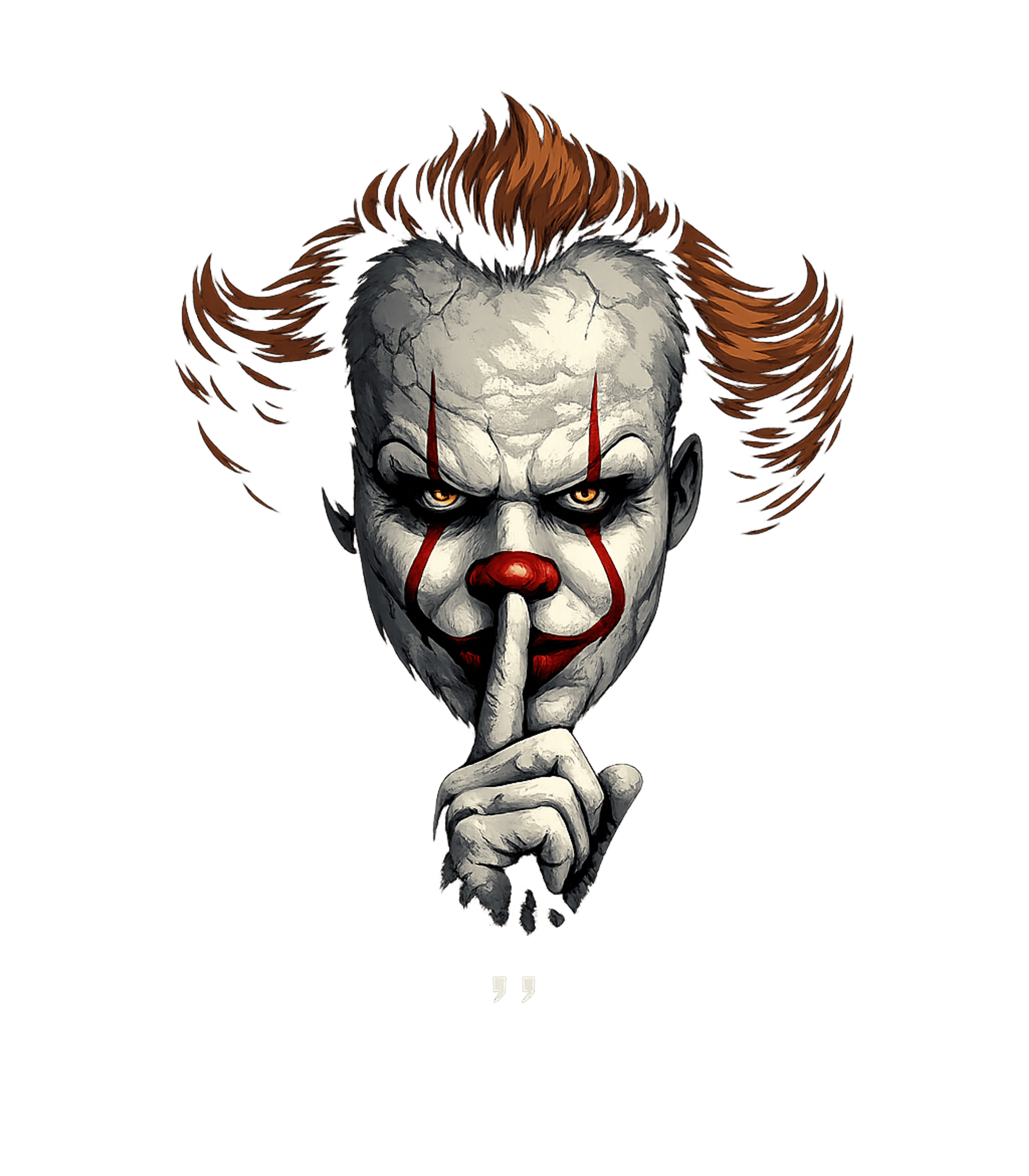 Creepy Clown Shush halloween Premium T-Shirt featuring Unsettle and intrigue with this striking graphic tee featuri – designed by Geoff Brown @ SunFrog Creepy Clown Shush halloween Premium T-Shirt featuring Unsettle and intrigue with this striking graphic tee featuri – designed by Geoff Brown @ SunFrog