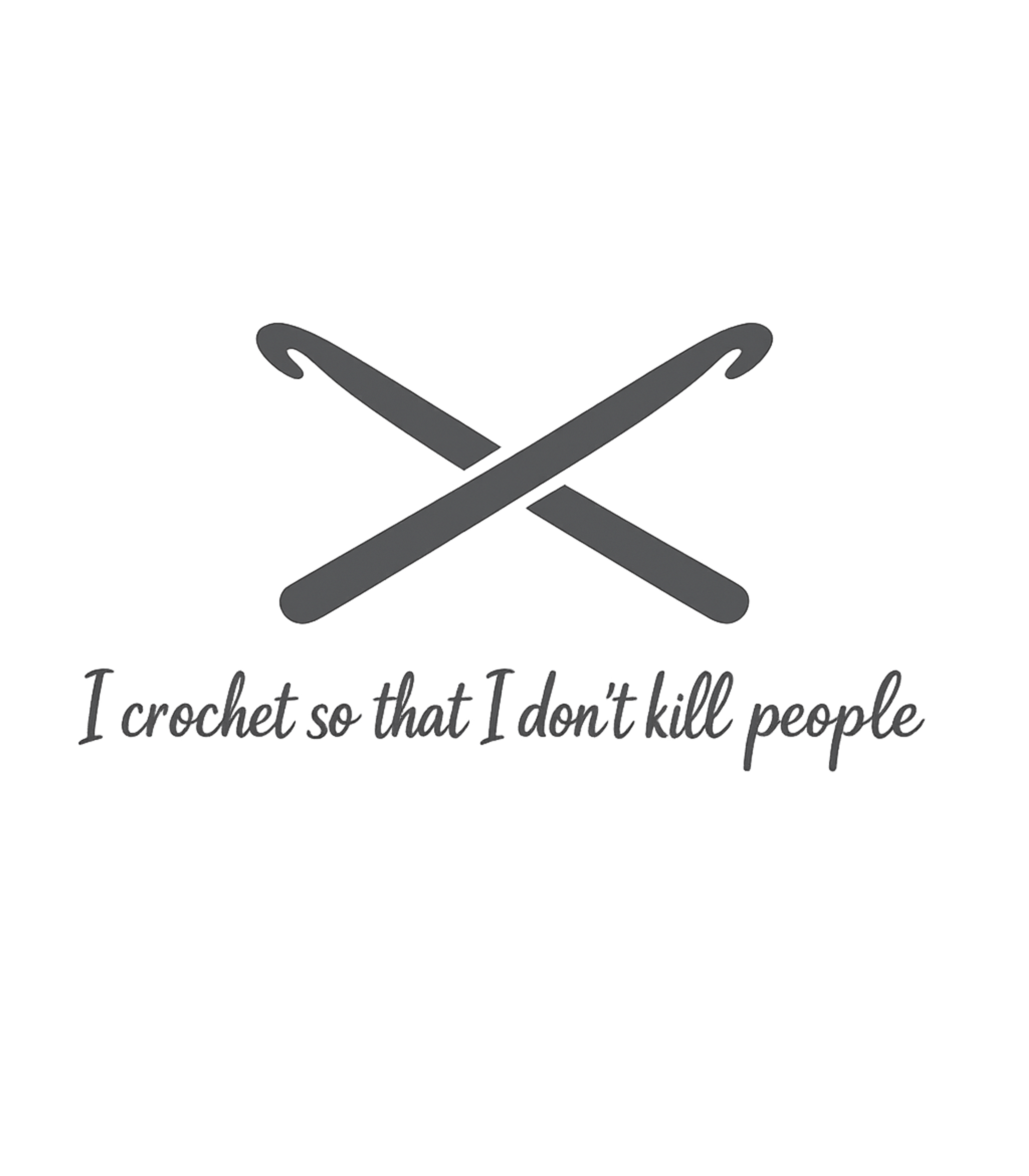 Crochet Don't Kill People Sarcasm Premium T-Shirt featuring This design features crossed crochet hooks and a humorous ph – designed by Geoff Brown @ SunFrog Crochet Don't Kill People Sarcasm Premium T-Shirt featuring This design features crossed crochet hooks and a humorous ph – designed by Geoff Brown @ SunFrog