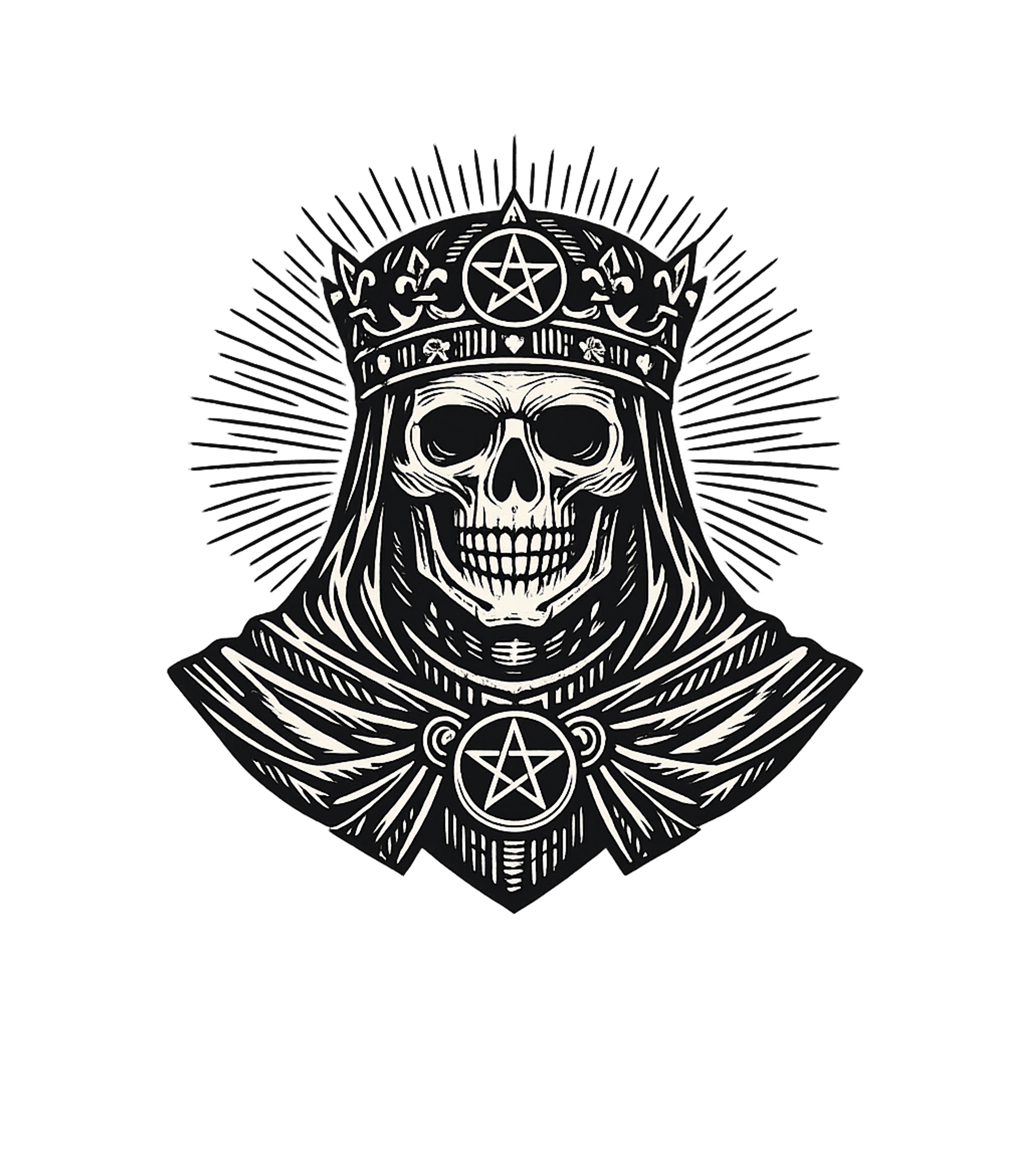 Crowned Skull Pentagram halloween Crewneck Sweatshirt featuring Embrace the dark majesty with this striking artwork featurin – designed by Geoff Brown @ SunFrog Crowned Skull Pentagram halloween Crewneck Sweatshirt featuring Embrace the dark majesty with this striking artwork featurin – designed by Geoff Brown @ SunFrog