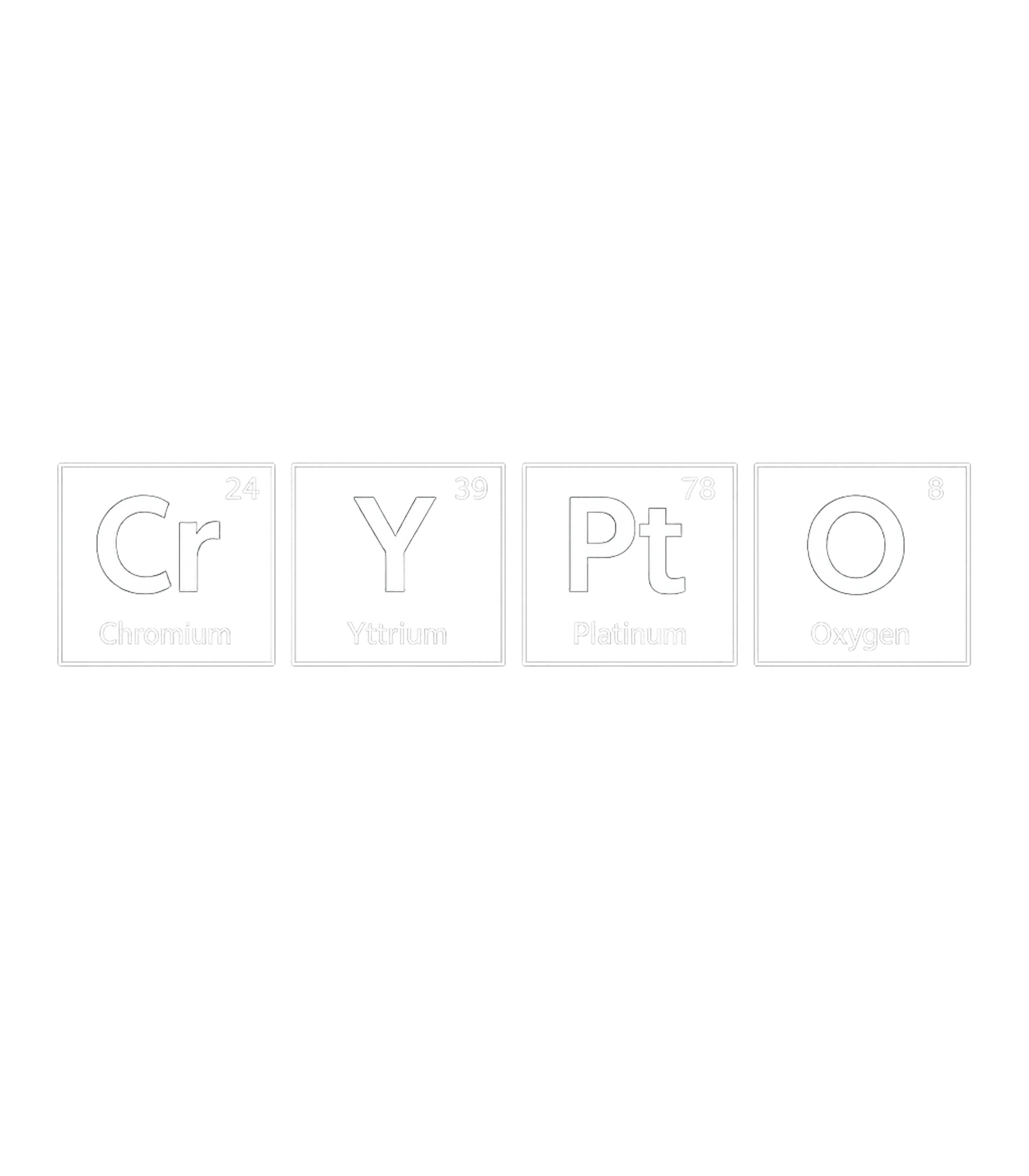 Crypto Elements Meme Humor Premium T-Shirt featuring A clever graphic combining the periodic table elements Cr, Y – designed by Geoff Brown @ SunFrog Crypto Elements Meme Humor Premium T-Shirt featuring A clever graphic combining the periodic table elements Cr, Y – designed by Geoff Brown @ SunFrog