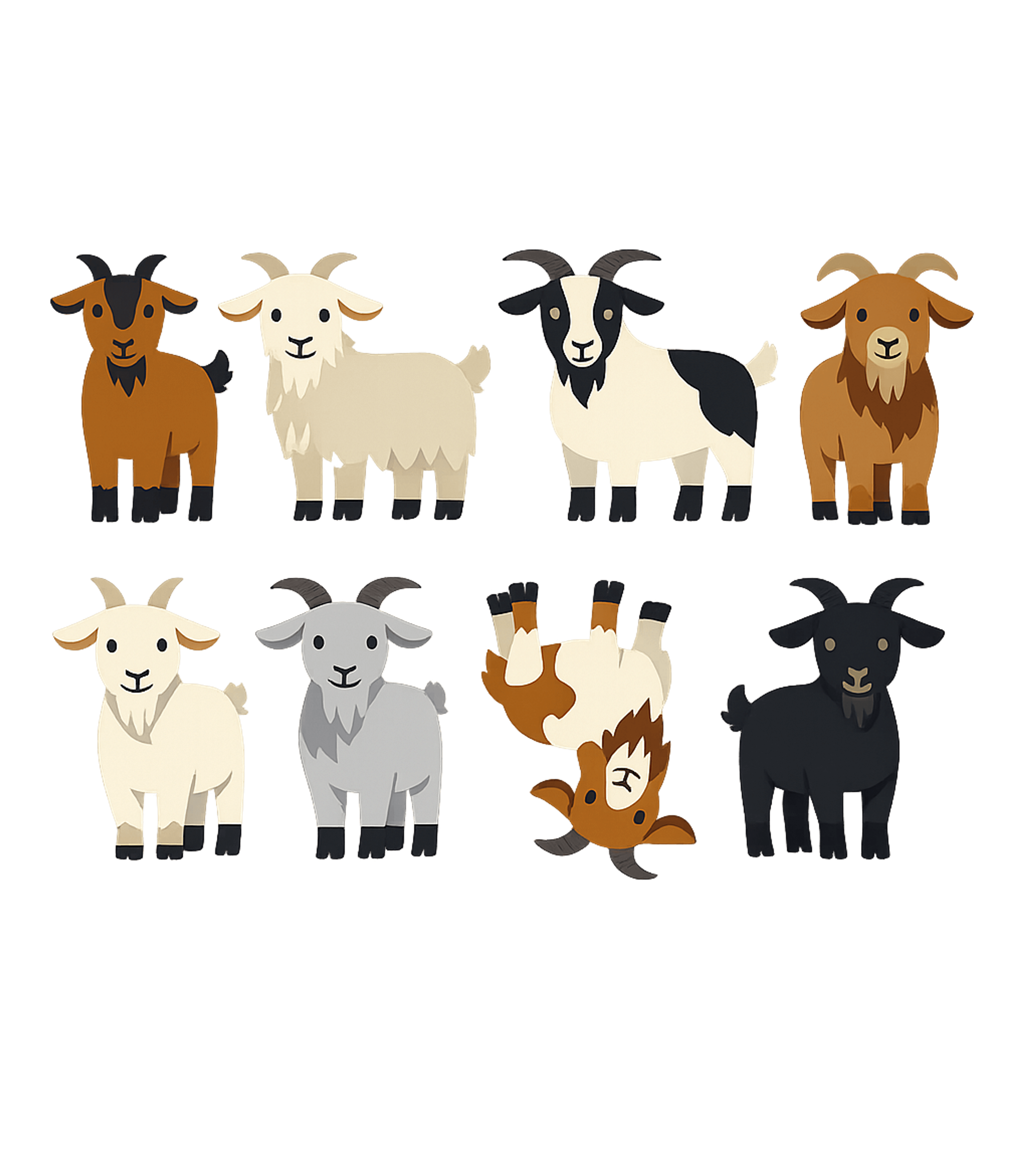 Cute Cartoon Goats Farm Animals Hooded Sweatshirt featuring This adorable t-shirt features a collection of cute, cartoon – designed by Geoff Brown @ SunFrog Cute Cartoon Goats Farm Animals Hooded Sweatshirt featuring This adorable t-shirt features a collection of cute, cartoon – designed by Geoff Brown @ SunFrog
