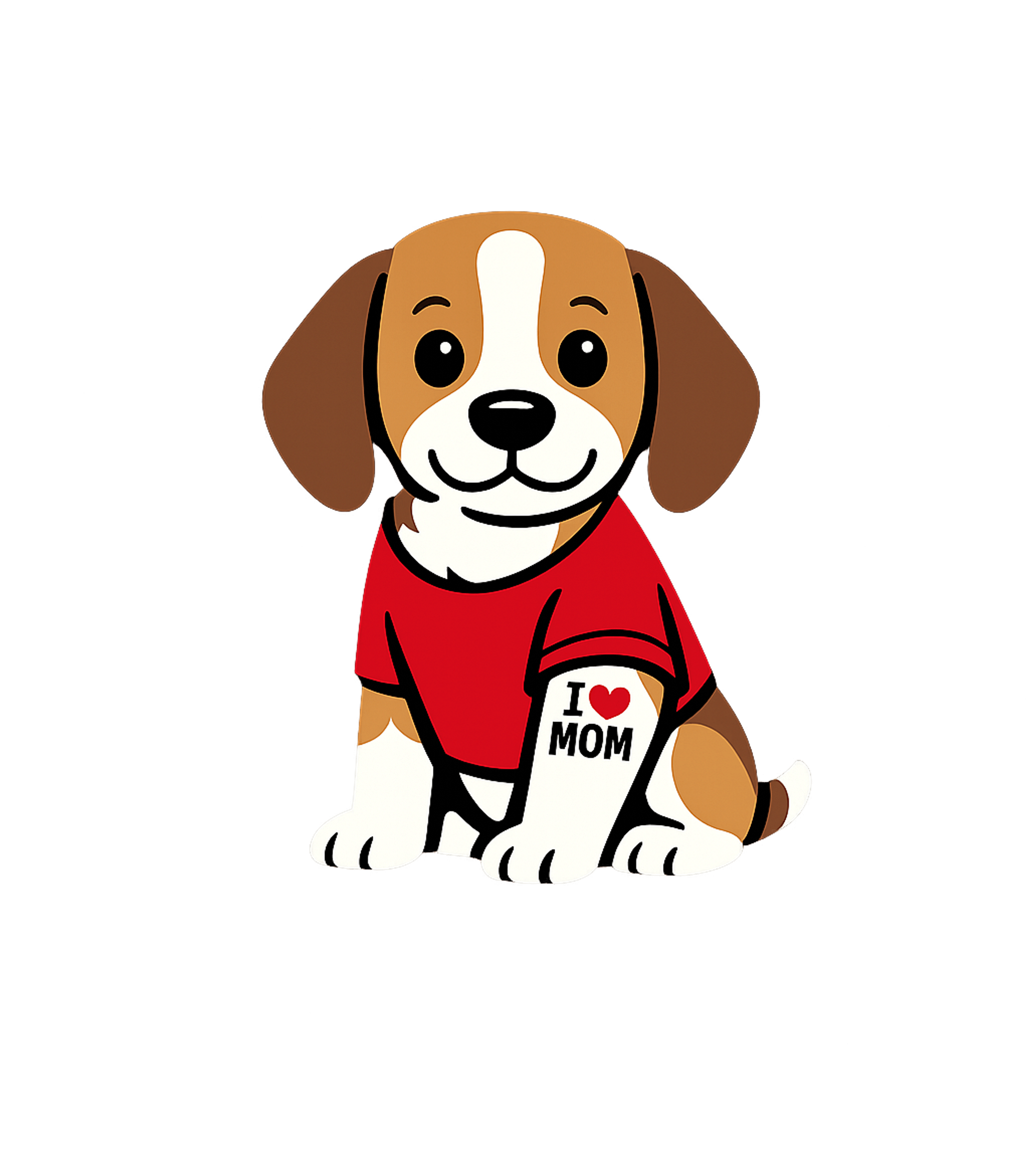 Cute Dog I Love Mom Moms Crewneck Sweatshirt featuring Show your love for mom with this adorable cartoon beagle wea – designed by Geoff Brown @ SunFrog Cute Dog I Love Mom Moms Crewneck Sweatshirt featuring Show your love for mom with this adorable cartoon beagle wea – designed by Geoff Brown @ SunFrog