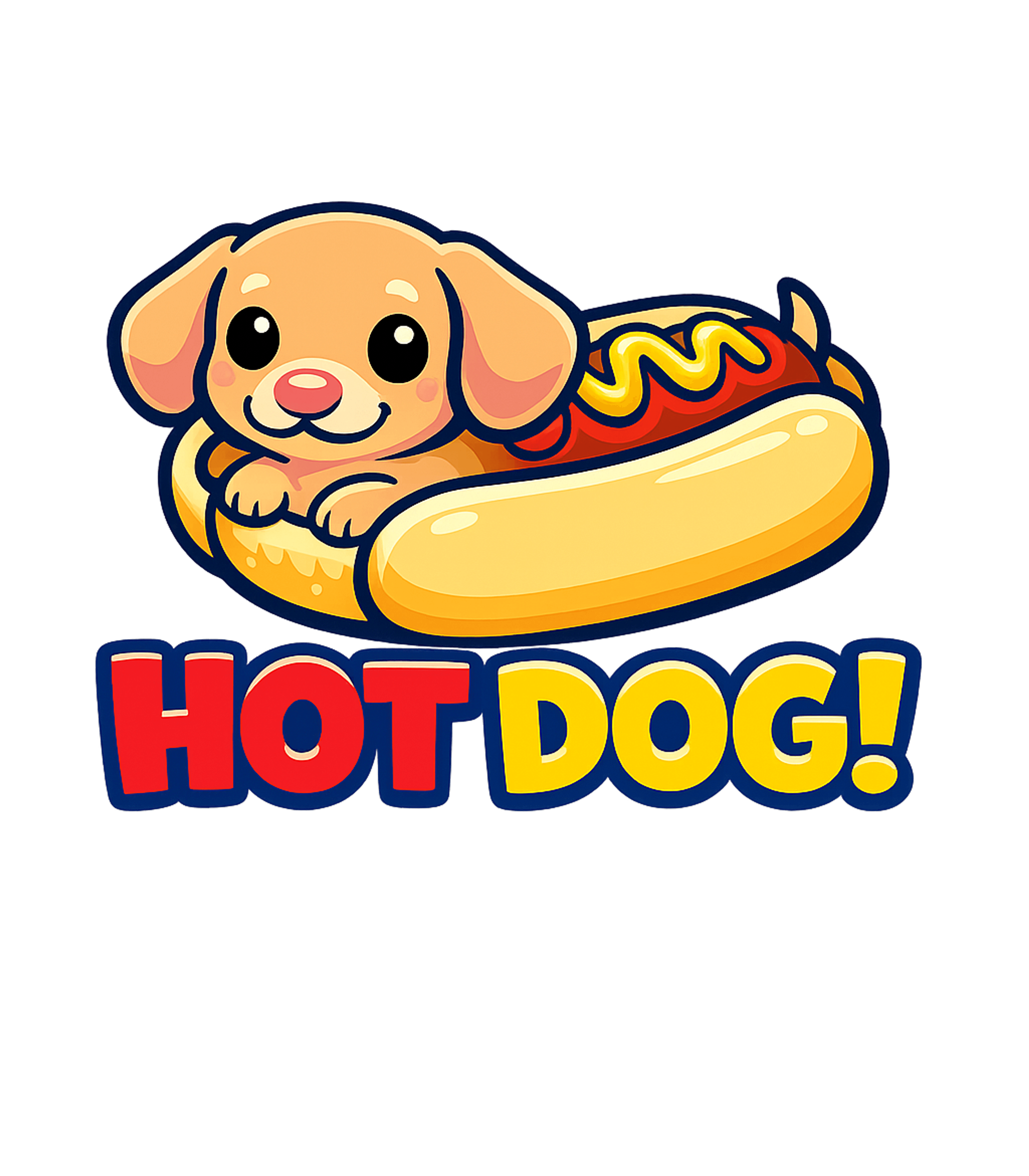 Cute Hot Dog Puppy Dogs Crewneck Sweatshirt featuring An adorable cartoon puppy is playfully nestled in a hot dog – designed by Geoff Brown @ SunFrog Cute Hot Dog Puppy Dogs Crewneck Sweatshirt featuring An adorable cartoon puppy is playfully nestled in a hot dog – designed by Geoff Brown @ SunFrog