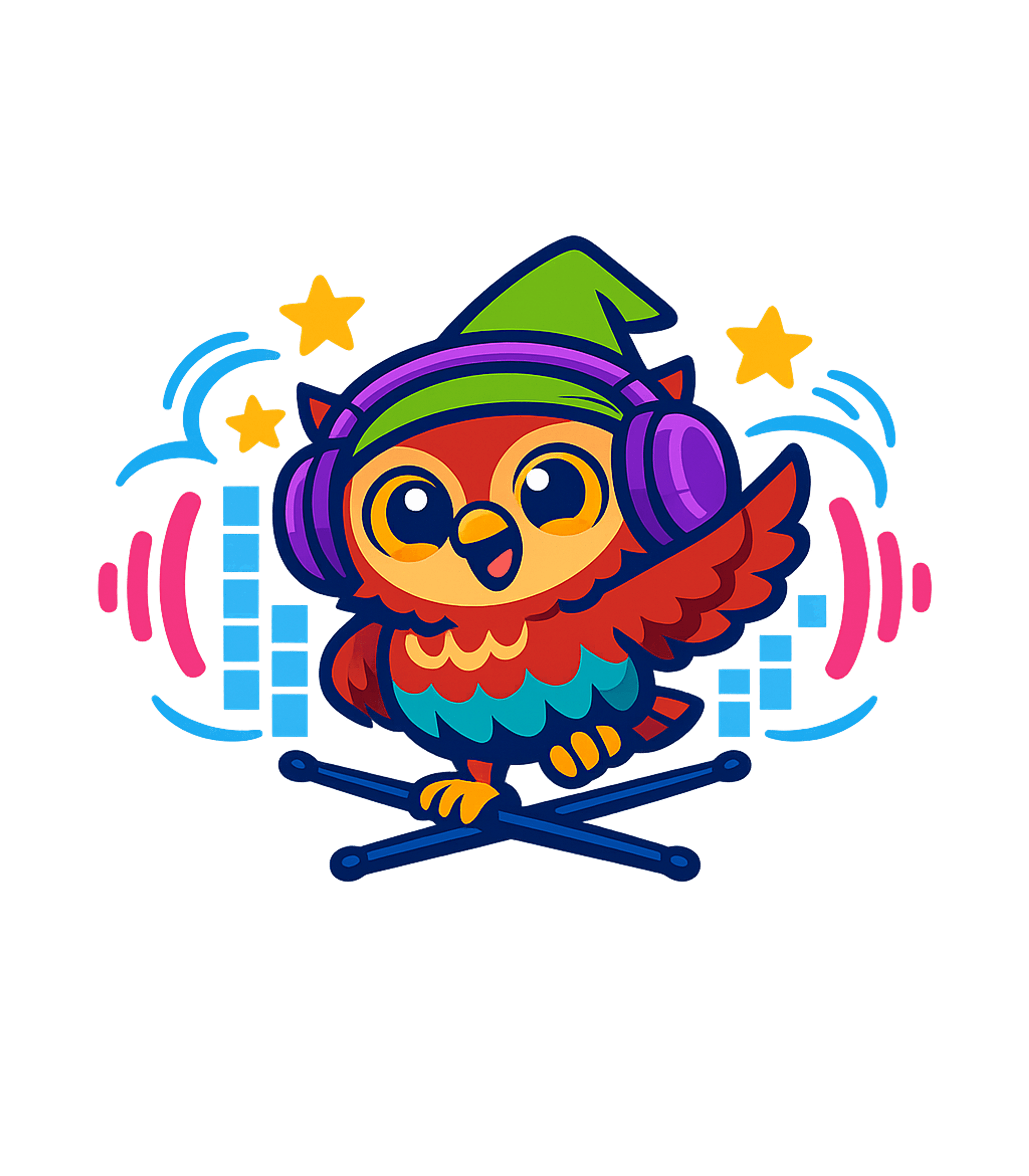 Cute Owl Drummer Music Hooded Sweatshirt featuring This vibrant t-shirt features a playful cartoon owl rocking – designed by Geoff Brown @ SunFrog Cute Owl Drummer Music Hooded Sweatshirt featuring This vibrant t-shirt features a playful cartoon owl rocking – designed by Geoff Brown @ SunFrog