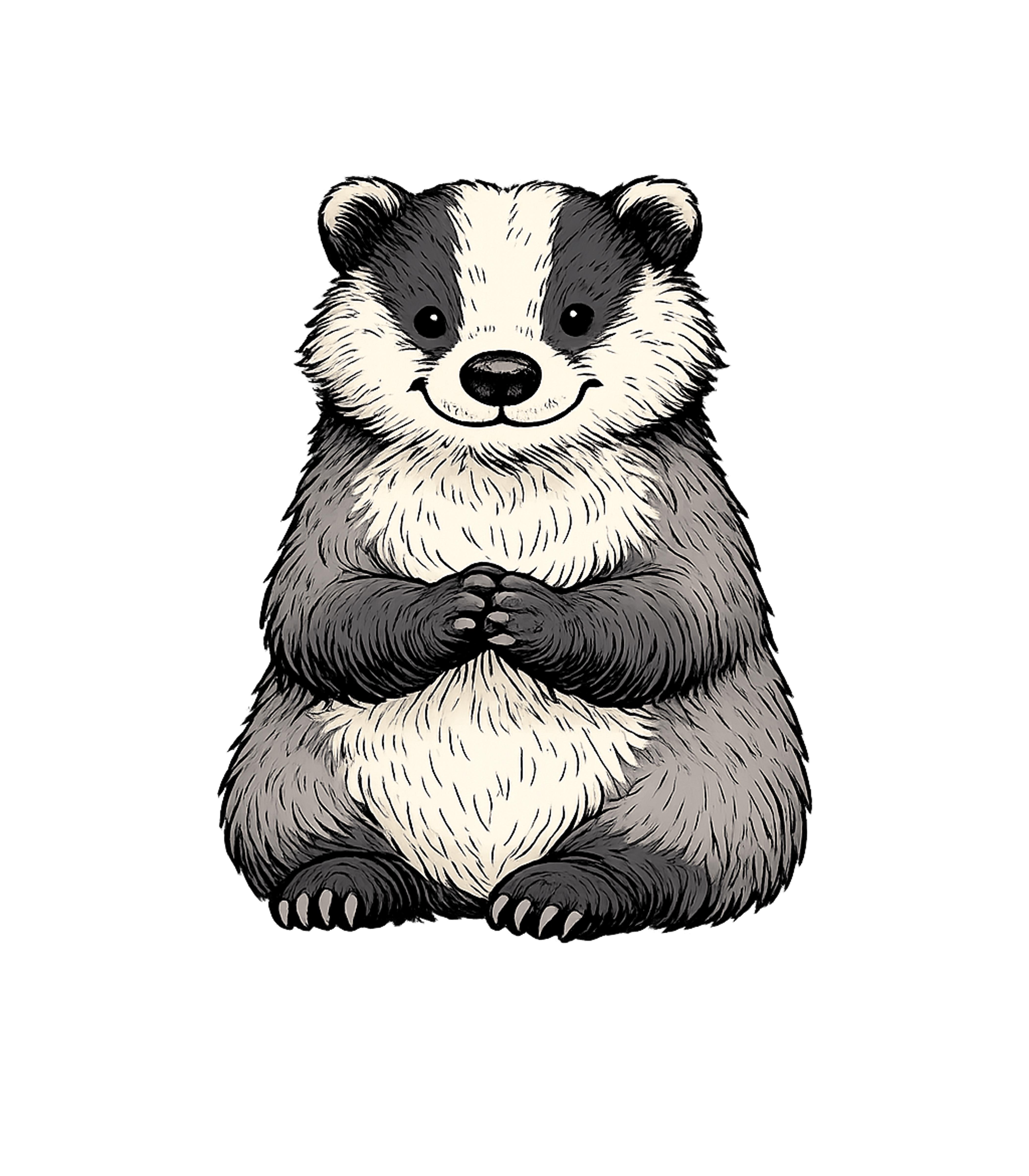 Cute Sitting Badger Wildlife Premium T-Shirt featuring Show your love for wildlife with this charming graphic featu – designed by Geoff Brown @ SunFrog Cute Sitting Badger Wildlife Premium T-Shirt featuring Show your love for wildlife with this charming graphic featu – designed by Geoff Brown @ SunFrog