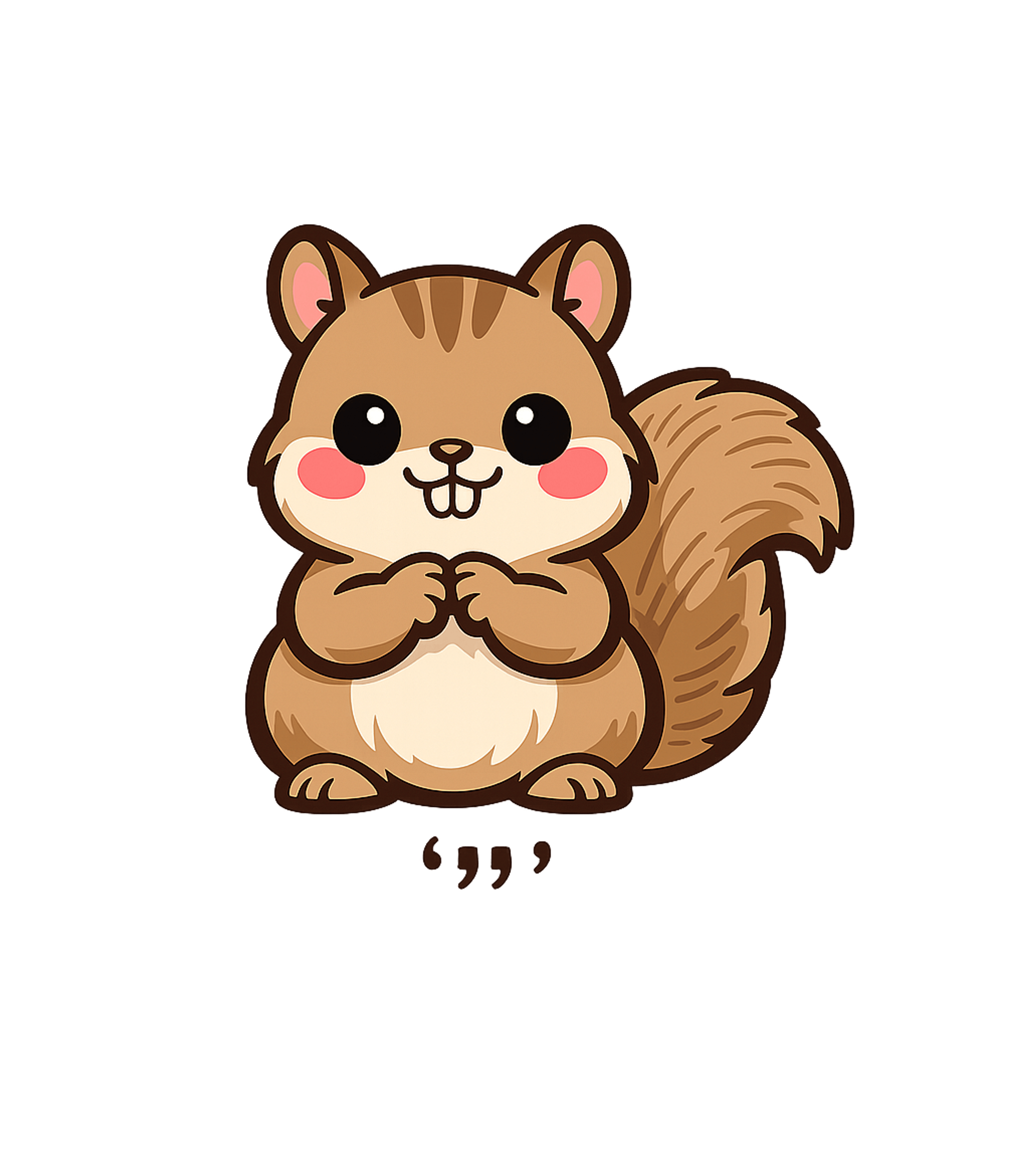 Cute Squirrel Friend Wildlife Premium T-Shirt featuring An adorable cartoon squirrel with rosy cheeks and clasped pa – designed by Geoff Brown @ SunFrog Cute Squirrel Friend Wildlife Premium T-Shirt featuring An adorable cartoon squirrel with rosy cheeks and clasped pa – designed by Geoff Brown @ SunFrog