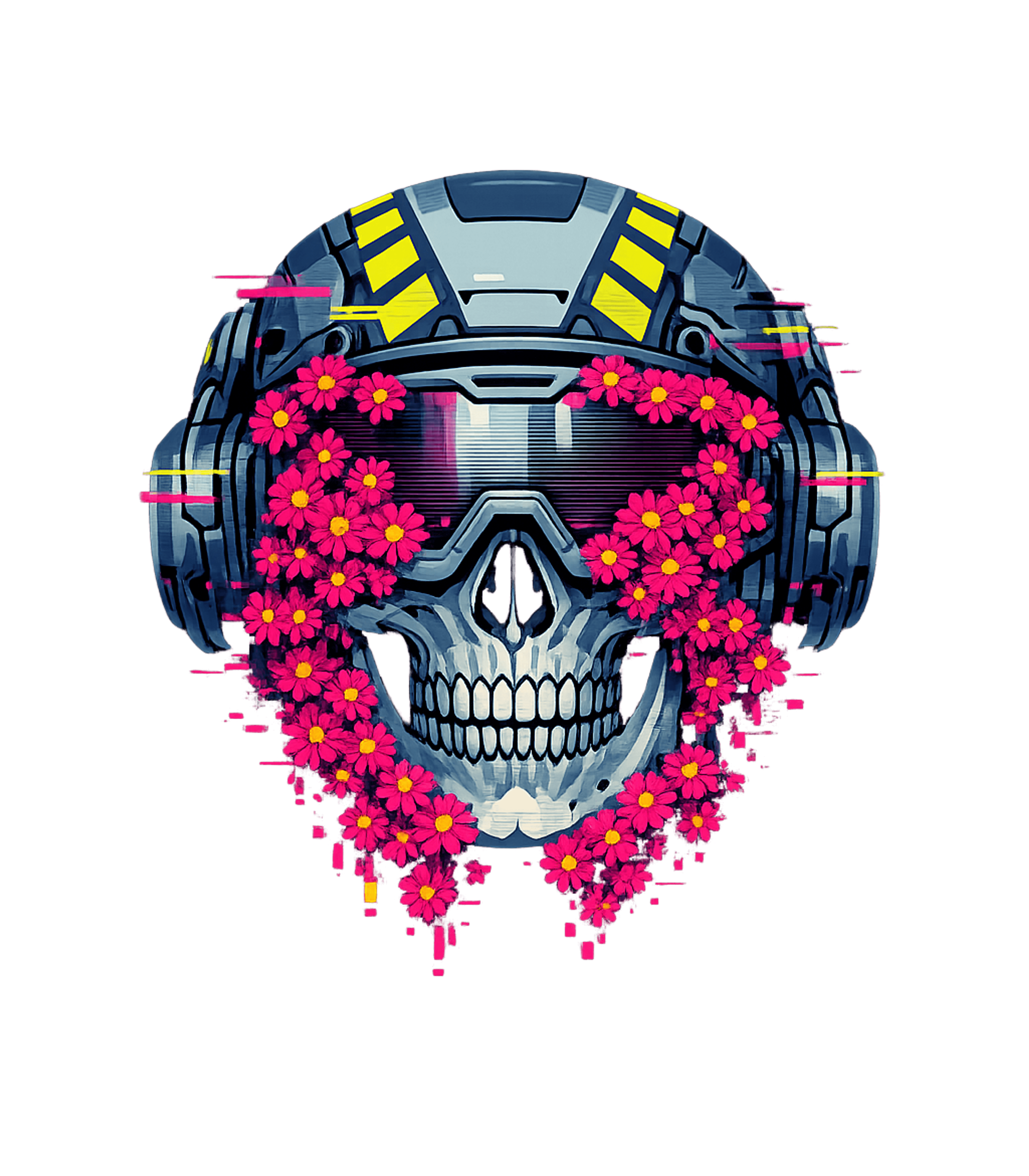 Cyber Skull Flowers Gaming Hooded Sweatshirt featuring Embrace the contrast with this unique design featuring a fut – designed by Geoff Brown @ SunFrog Cyber Skull Flowers Gaming Hooded Sweatshirt featuring Embrace the contrast with this unique design featuring a fut – designed by Geoff Brown @ SunFrog