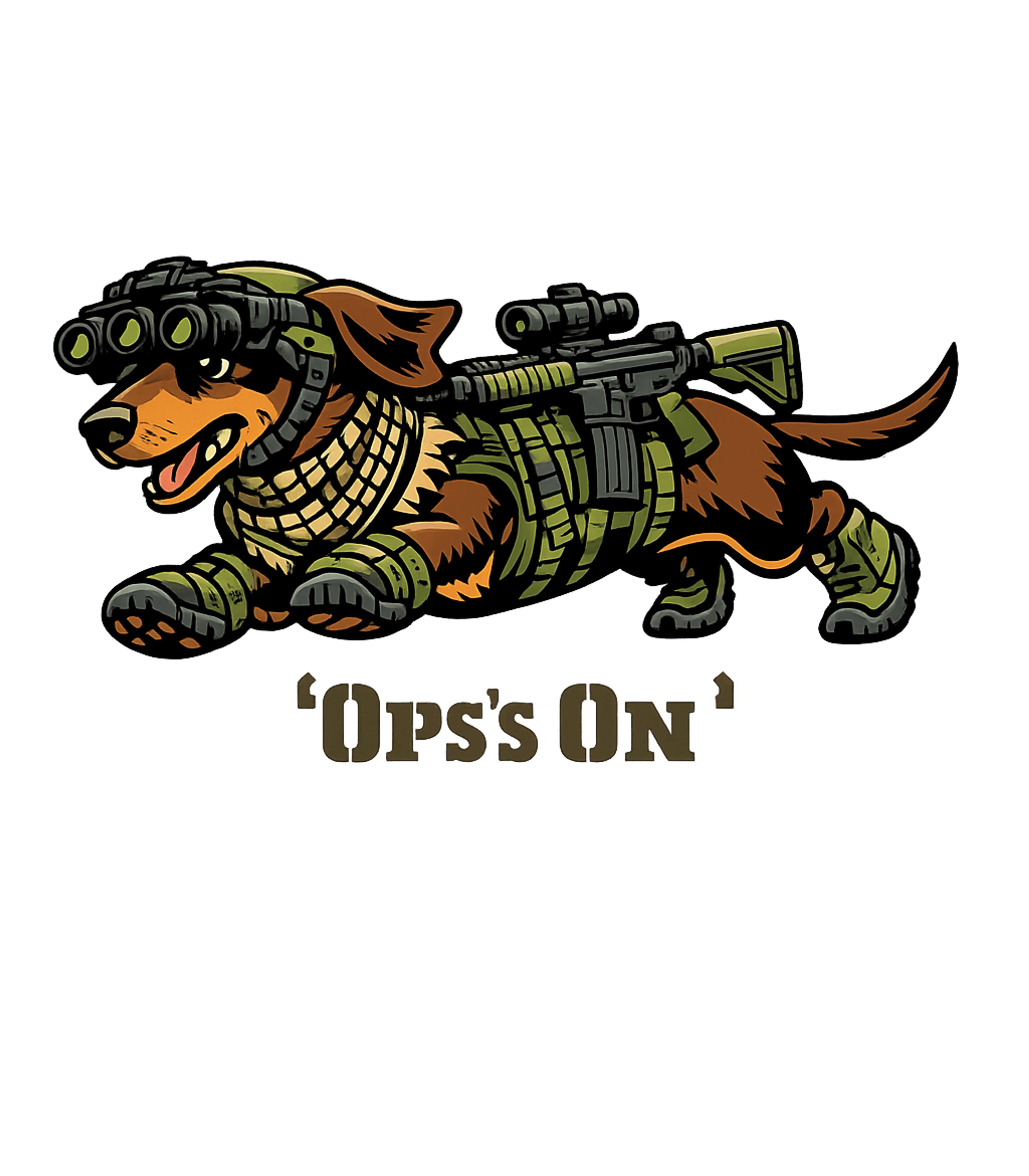 Dachshund Ops On Military Pride Premium T-Shirt featuring This unique graphic features a brave dachshund in full tacti – designed by Geoff Brown @ SunFrog Dachshund Ops On Military Pride Premium T-Shirt featuring This unique graphic features a brave dachshund in full tacti – designed by Geoff Brown @ SunFrog