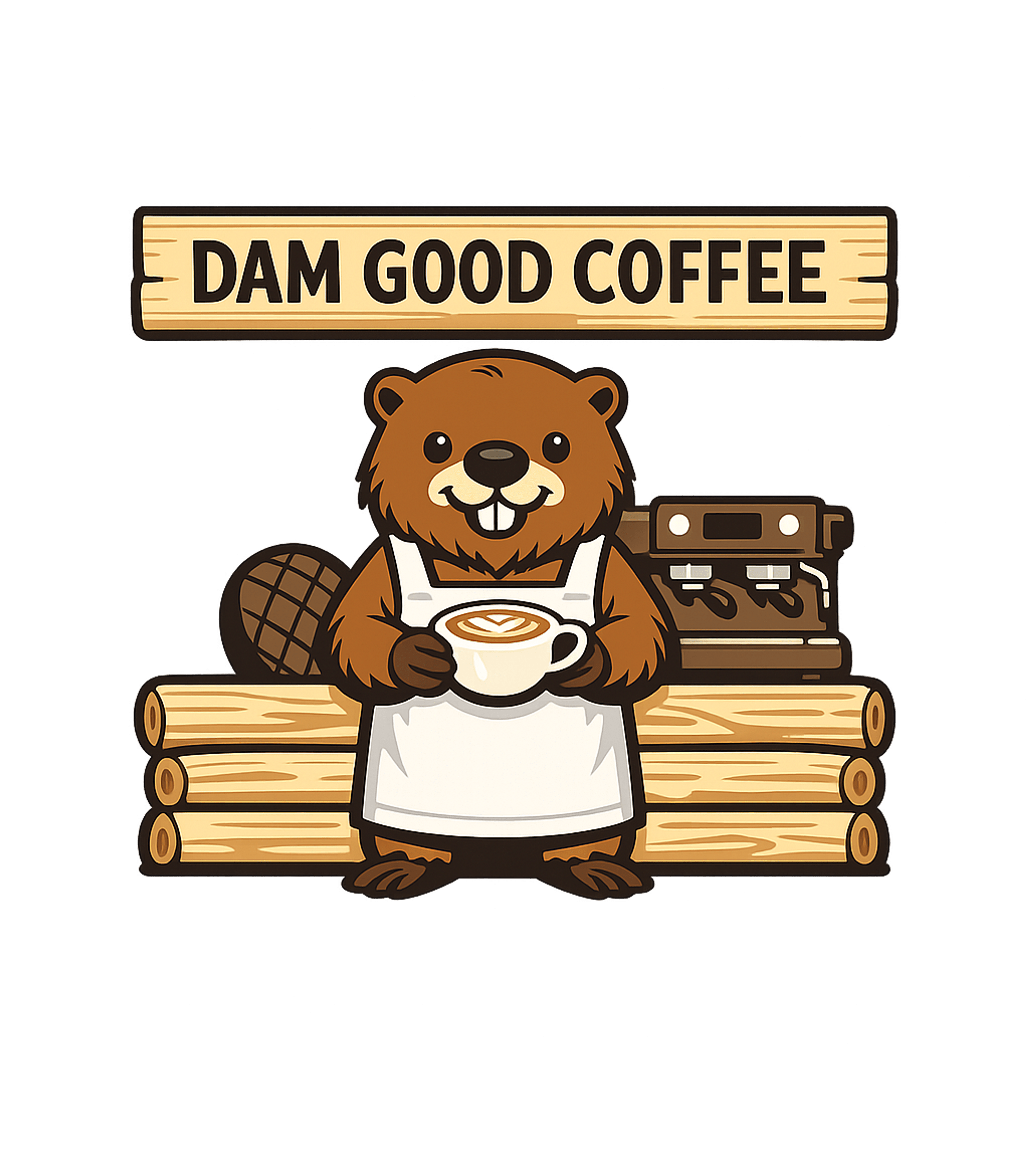 Dam Good Coffee Dad Jokes Tank Top featuring This adorable graphic features a beaver barista serving up ' – designed by Geoff Brown @ SunFrog Dam Good Coffee Dad Jokes Tank Top featuring This adorable graphic features a beaver barista serving up ' – designed by Geoff Brown @ SunFrog