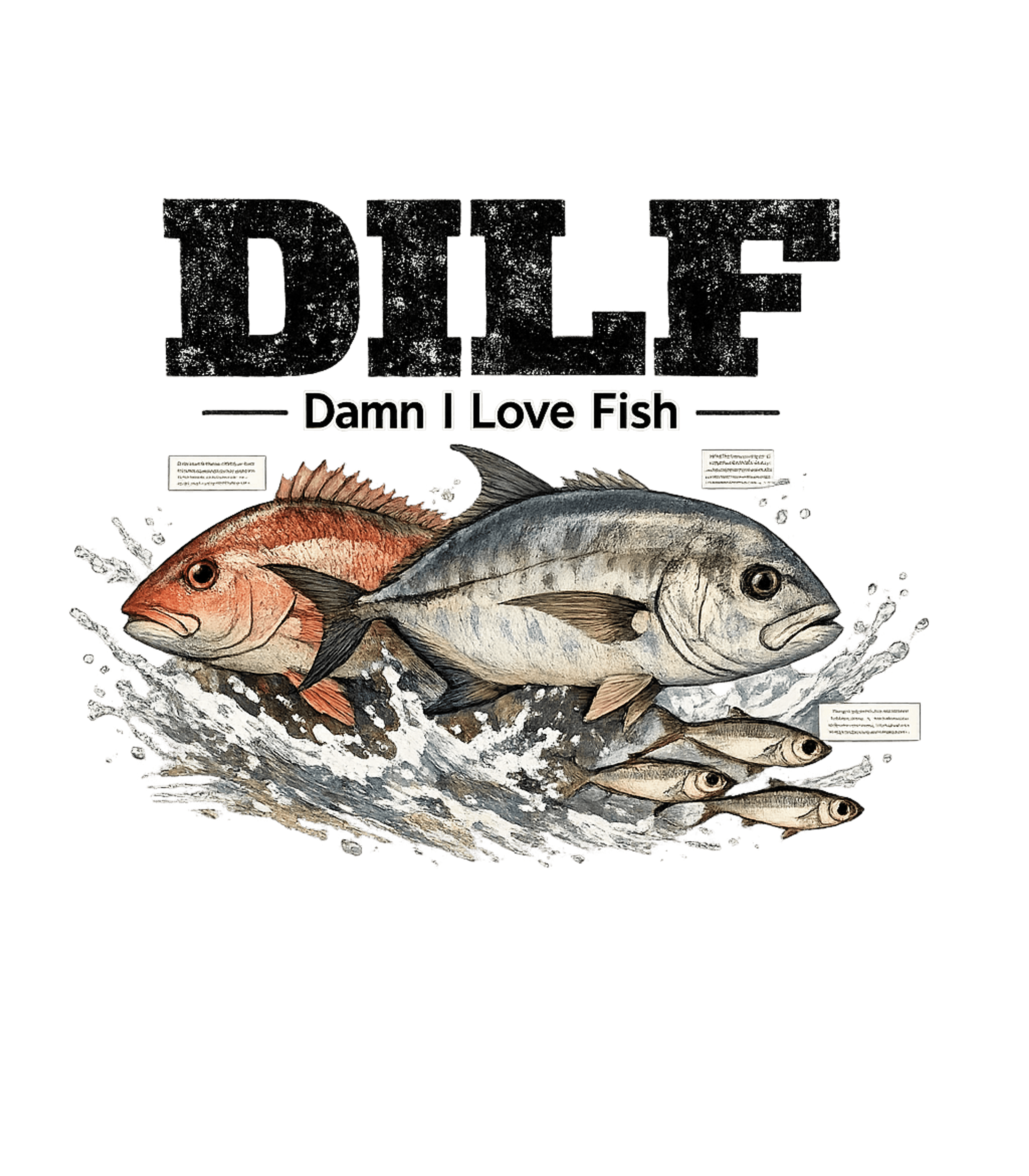 Damn I Love Fish Fishing Premium T-Shirt featuring This fun graphic features two vibrant fish jumping from the – designed by Geoff Brown @ SunFrog Damn I Love Fish Fishing Premium T-Shirt featuring This fun graphic features two vibrant fish jumping from the – designed by Geoff Brown @ SunFrog