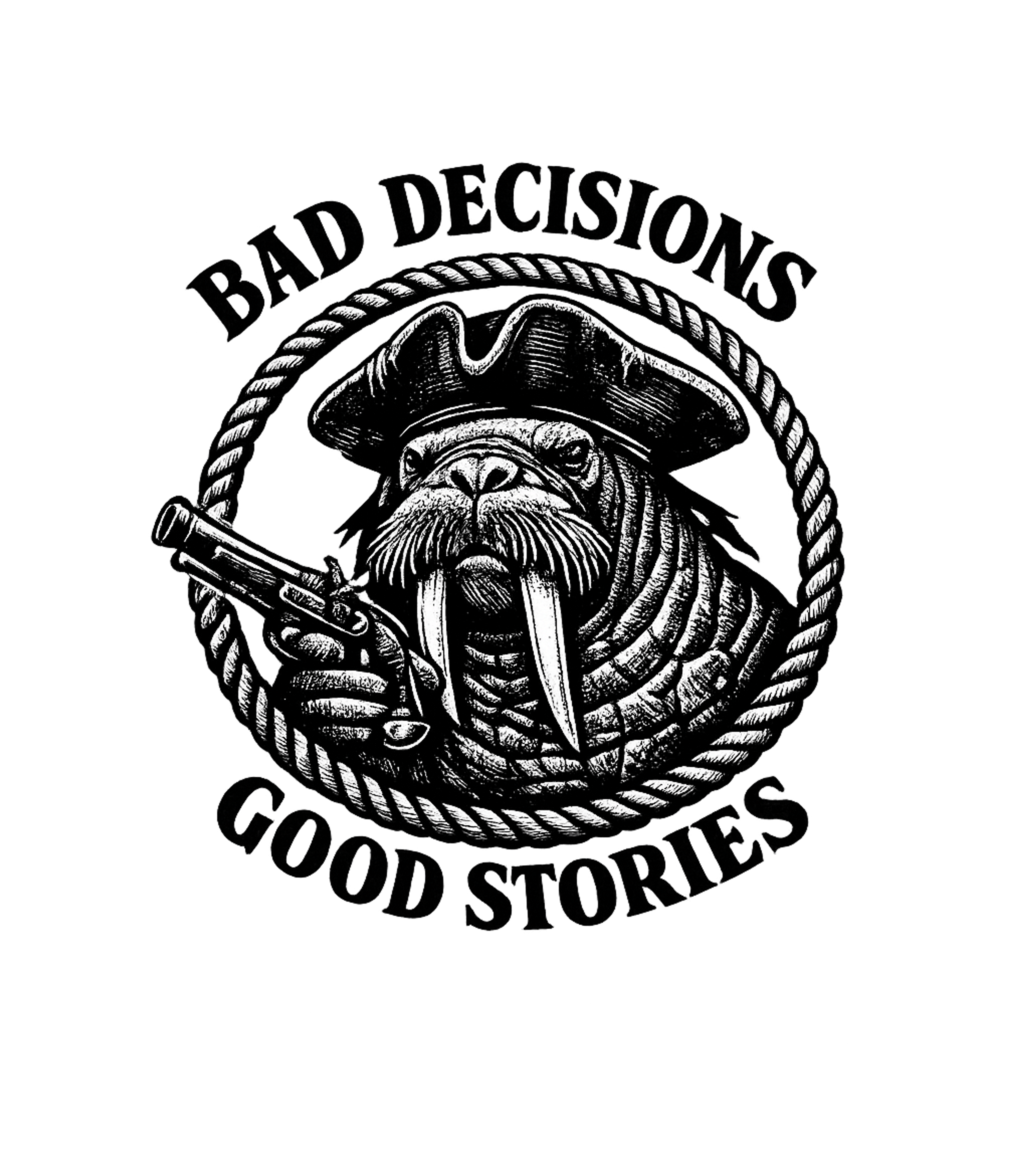 Dapper Pirate Walrus Wildlife Crewneck Sweatshirt featuring Unleash your inner adventurer with this striking black and w – designed by Geoff Brown @ SunFrog Dapper Pirate Walrus Wildlife Crewneck Sweatshirt featuring Unleash your inner adventurer with this striking black and w – designed by Geoff Brown @ SunFrog