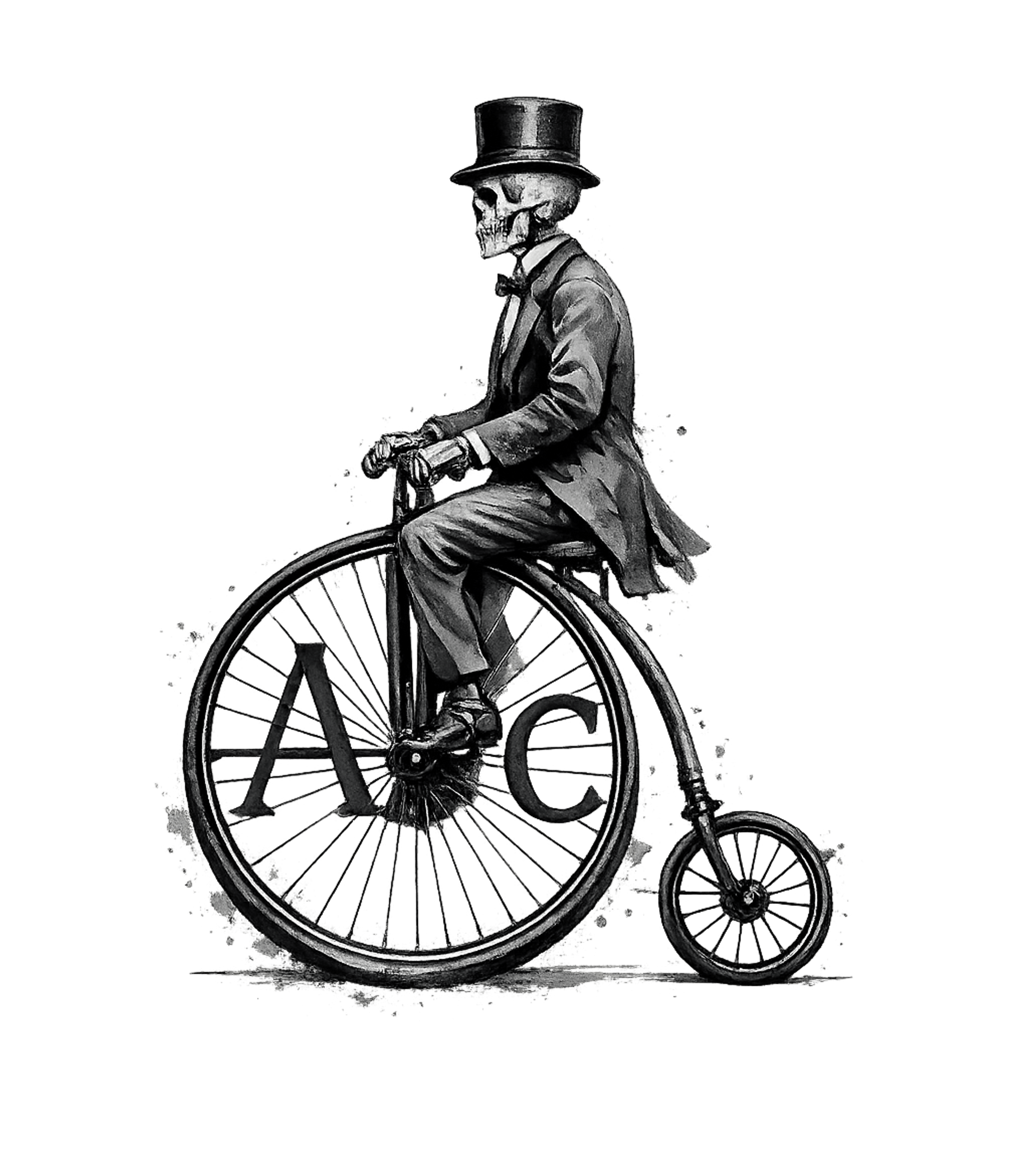 Dapper Skeleton Cyclist halloween Crewneck Sweatshirt featuring Embrace the macabre with a touch of vintage charm – designed by Geoff Brown @ SunFrog Dapper Skeleton Cyclist halloween Crewneck Sweatshirt featuring Embrace the macabre with a touch of vintage charm – designed by Geoff Brown @ SunFrog