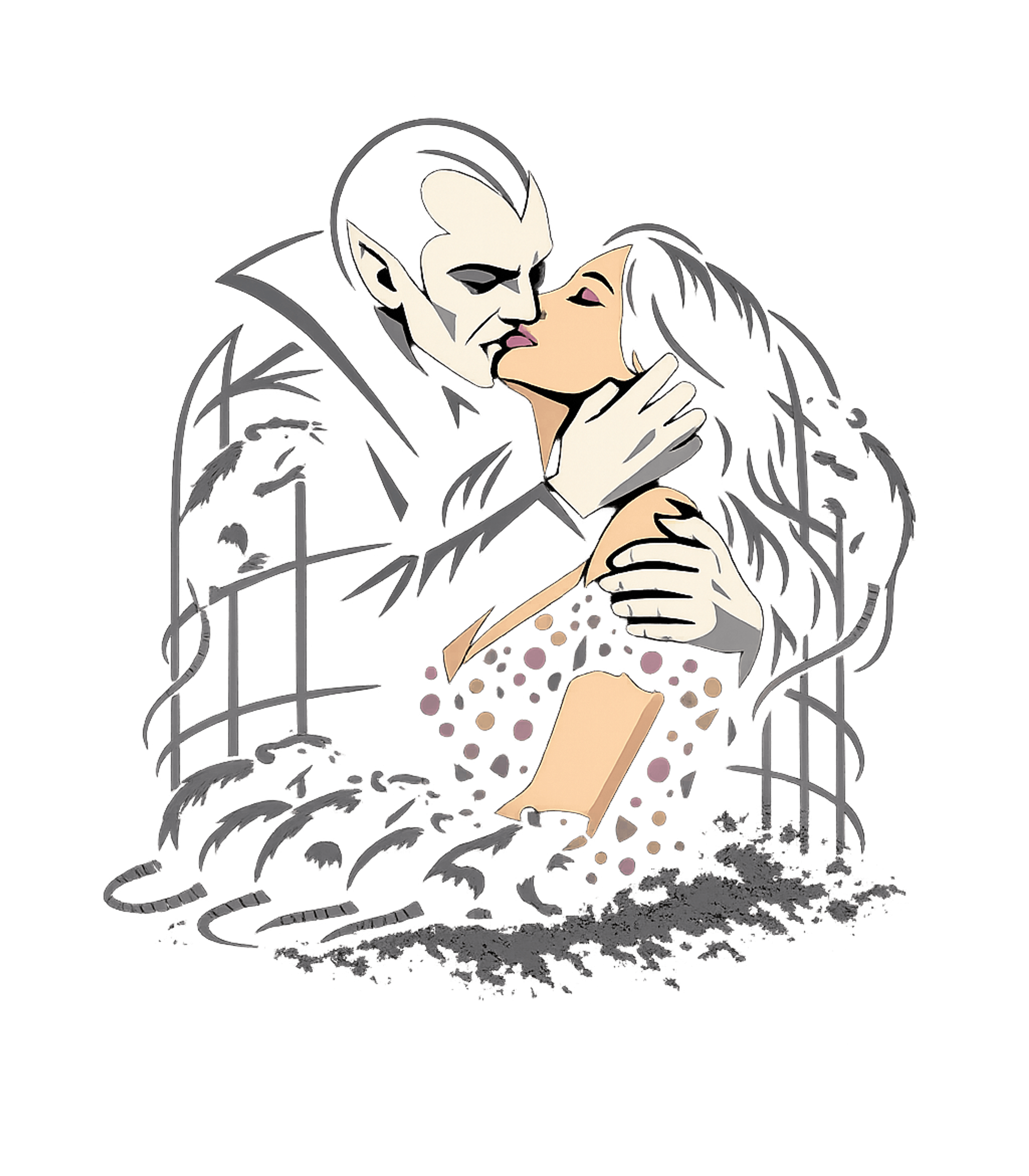 Dark Vampire Kiss halloween Premium T-Shirt featuring This t-shirt artwork features a classic vampire in an embrac – designed by Geoff Brown @ SunFrog Dark Vampire Kiss halloween Premium T-Shirt featuring This t-shirt artwork features a classic vampire in an embrac – designed by Geoff Brown @ SunFrog