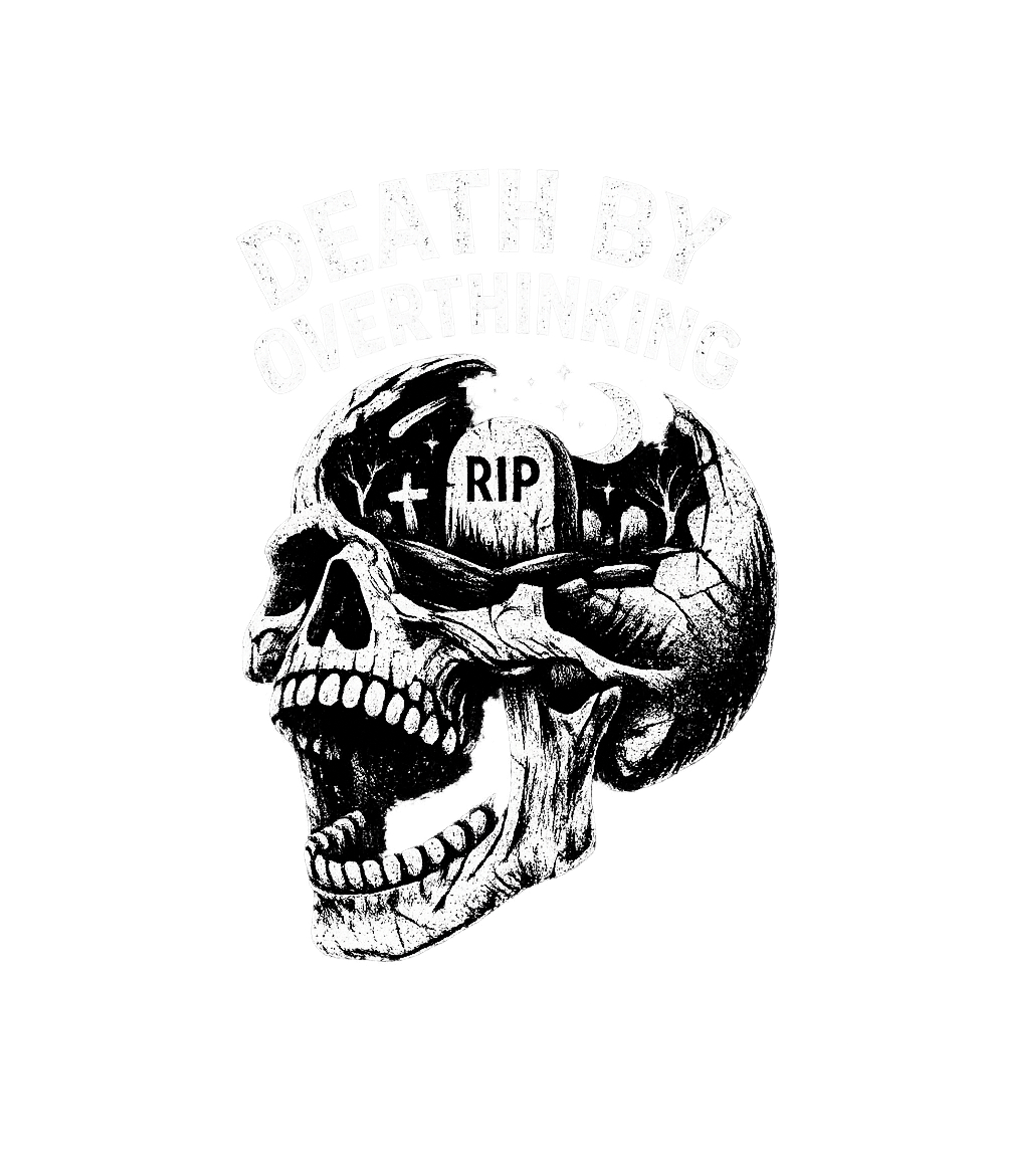 Death By Overthinking Skull Sarcasm Premium T-Shirt featuring Embrace your introspective side with this striking t-shirt f – designed by Geoff Brown @ SunFrog Death By Overthinking Skull Sarcasm Premium T-Shirt featuring Embrace your introspective side with this striking t-shirt f – designed by Geoff Brown @ SunFrog
