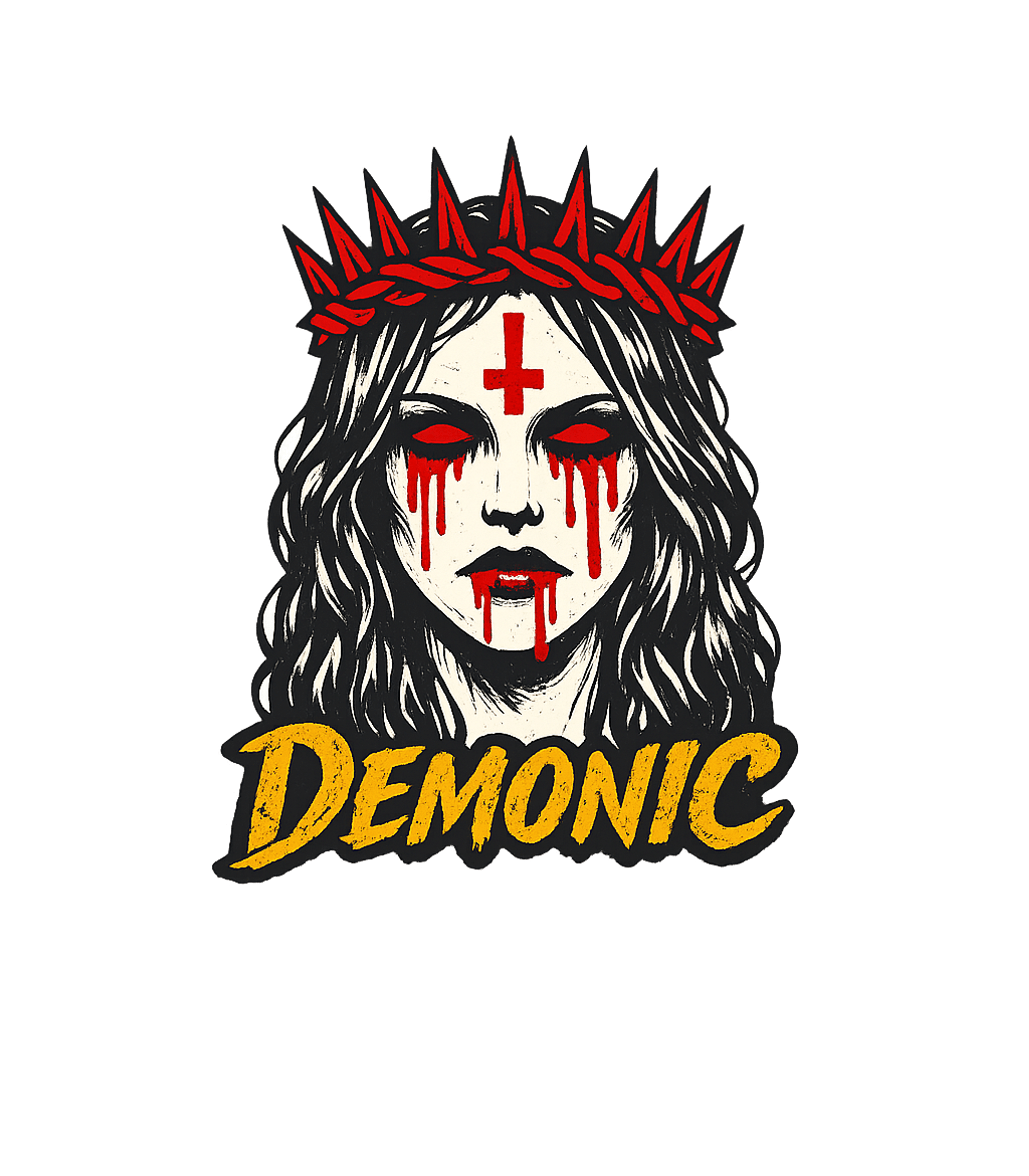 Demonic Inverted Cross Music Premium T-Shirt featuring Embrace a dark aesthetic with this provocative design featur – designed by Geoff Brown @ SunFrog Demonic Inverted Cross Music Premium T-Shirt featuring Embrace a dark aesthetic with this provocative design featur – designed by Geoff Brown @ SunFrog