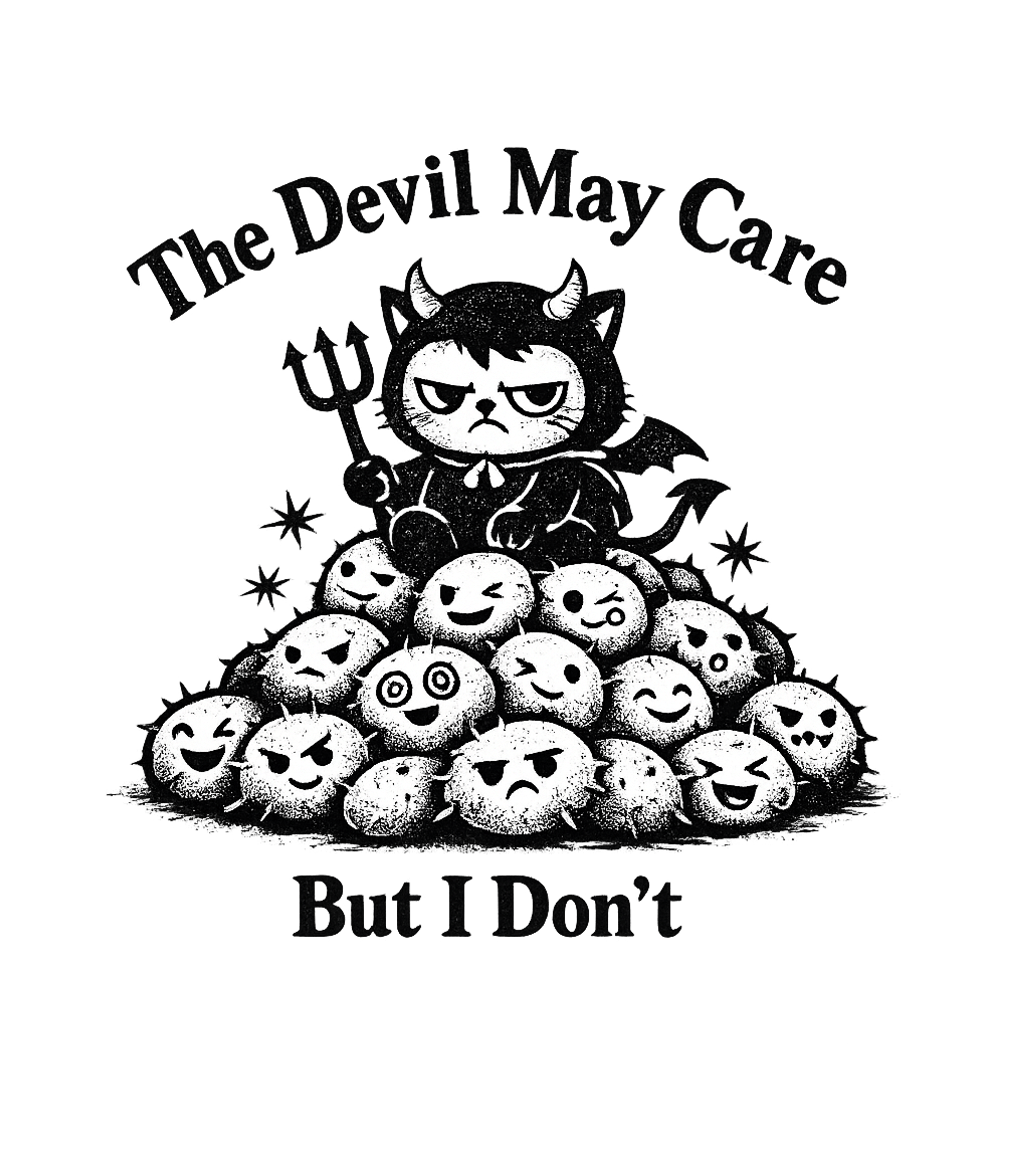 Devil May Care Cat Sarcasm Premium T-Shirt featuring Embrace your indifferent side with this sarcastic black and – designed by Geoff Brown @ SunFrog Devil May Care Cat Sarcasm Premium T-Shirt featuring Embrace your indifferent side with this sarcastic black and – designed by Geoff Brown @ SunFrog