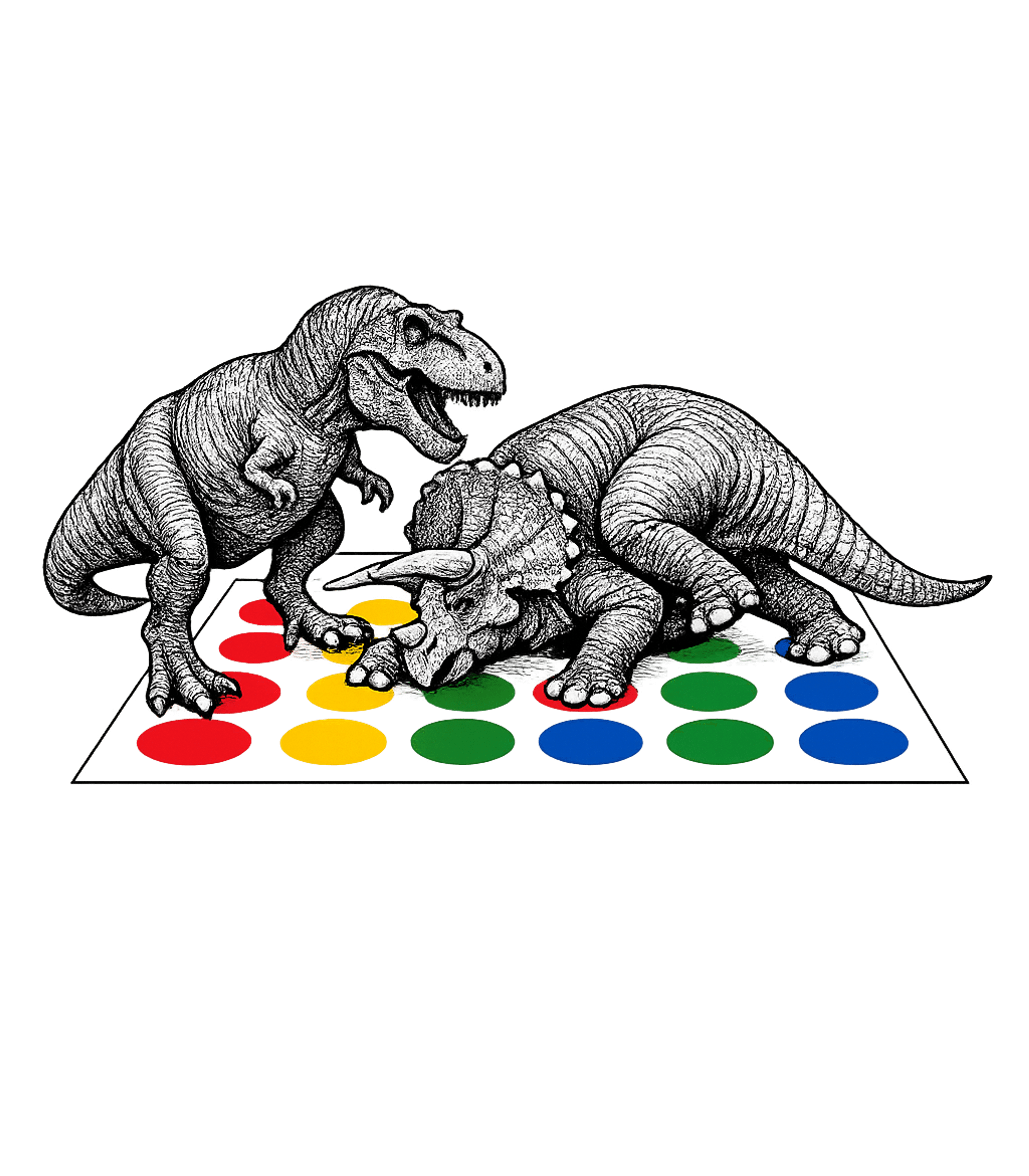 Dino Twister Game Wildlife Premium T-Shirt featuring Step back in time for some prehistoric fun with this unique – designed by Geoff Brown @ SunFrog Dino Twister Game Wildlife Premium T-Shirt featuring Step back in time for some prehistoric fun with this unique – designed by Geoff Brown @ SunFrog