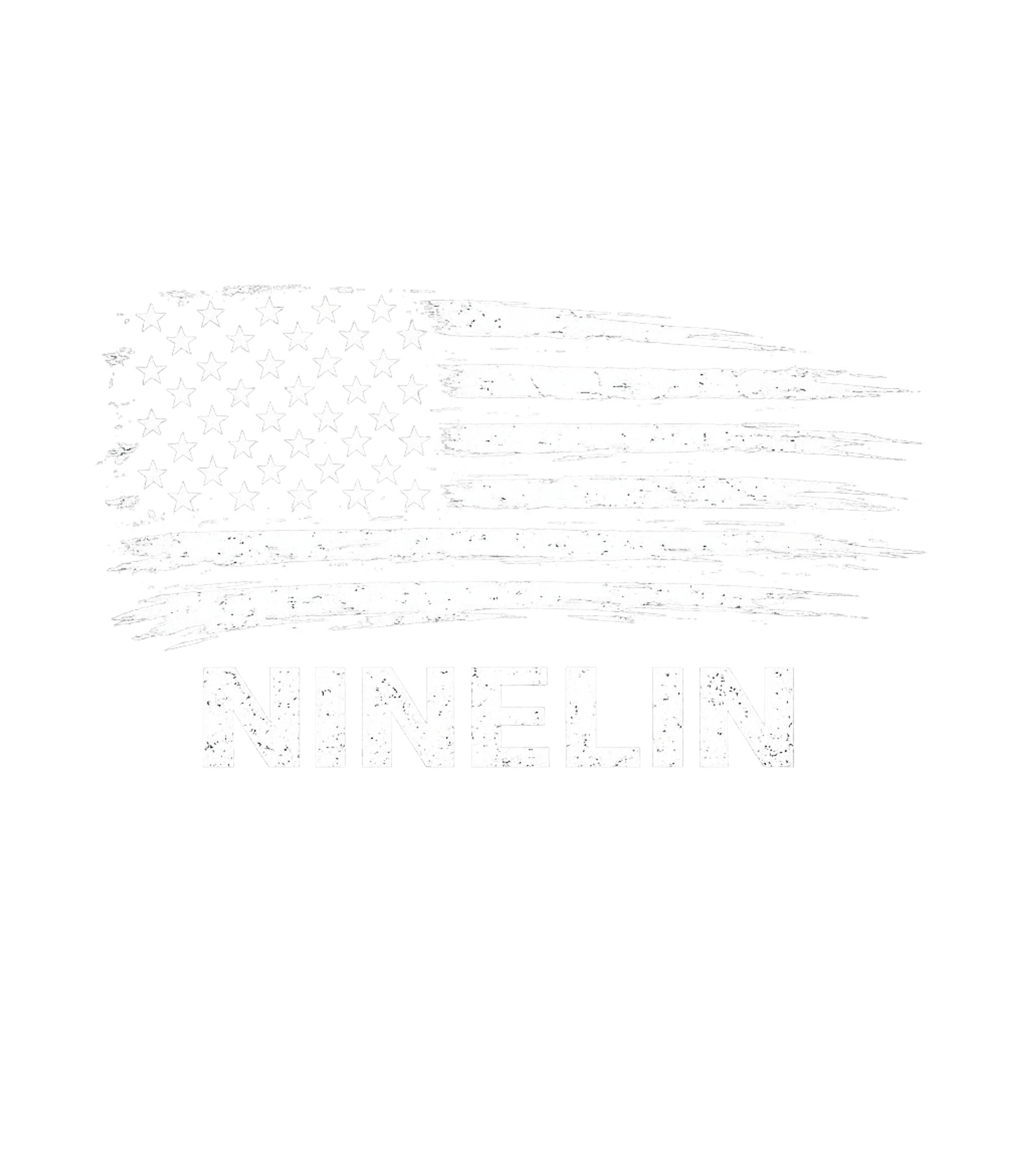 Distressed American Flag American Flag Crewneck Sweatshirt featuring Featuring a distressed American flag and the bold word 'NINE – designed by Geoff Brown @ SunFrog Distressed American Flag American Flag Crewneck Sweatshirt featuring Featuring a distressed American flag and the bold word 'NINE – designed by Geoff Brown @ SunFrog