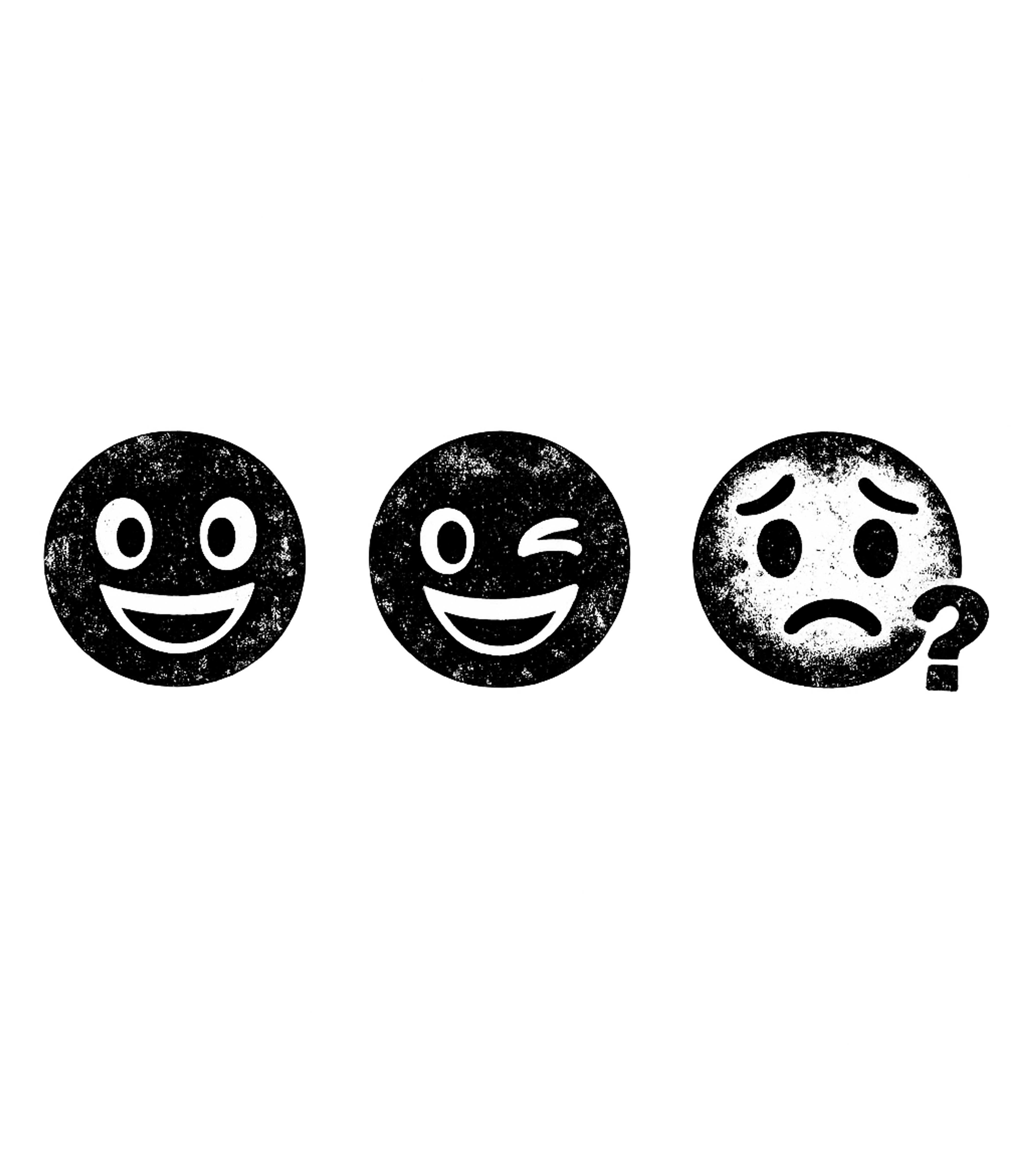 Distressed Emoji Moods Sarcasm Hooded Sweatshirt featuring This unique t-shirt artwork features distressed white emojis – designed by Geoff Brown @ SunFrog Distressed Emoji Moods Sarcasm Hooded Sweatshirt featuring This unique t-shirt artwork features distressed white emojis – designed by Geoff Brown @ SunFrog