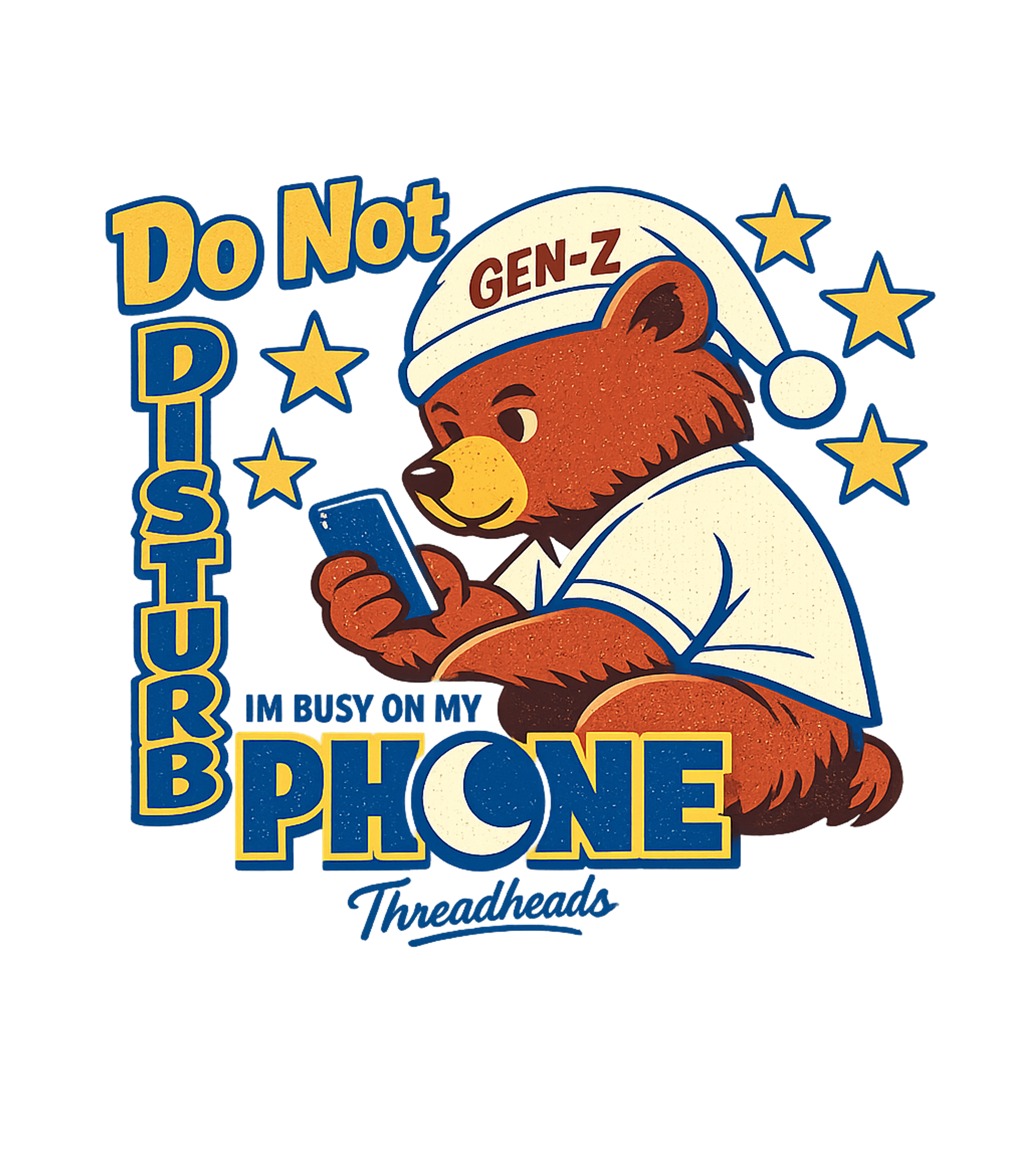 Do Not Disturb Gen Z Meme Humor Premium T-Shirt featuring This playful retro-style graphic features a sleepy Gen Z bea – designed by Geoff Brown @ SunFrog Do Not Disturb Gen Z Meme Humor Premium T-Shirt featuring This playful retro-style graphic features a sleepy Gen Z bea – designed by Geoff Brown @ SunFrog