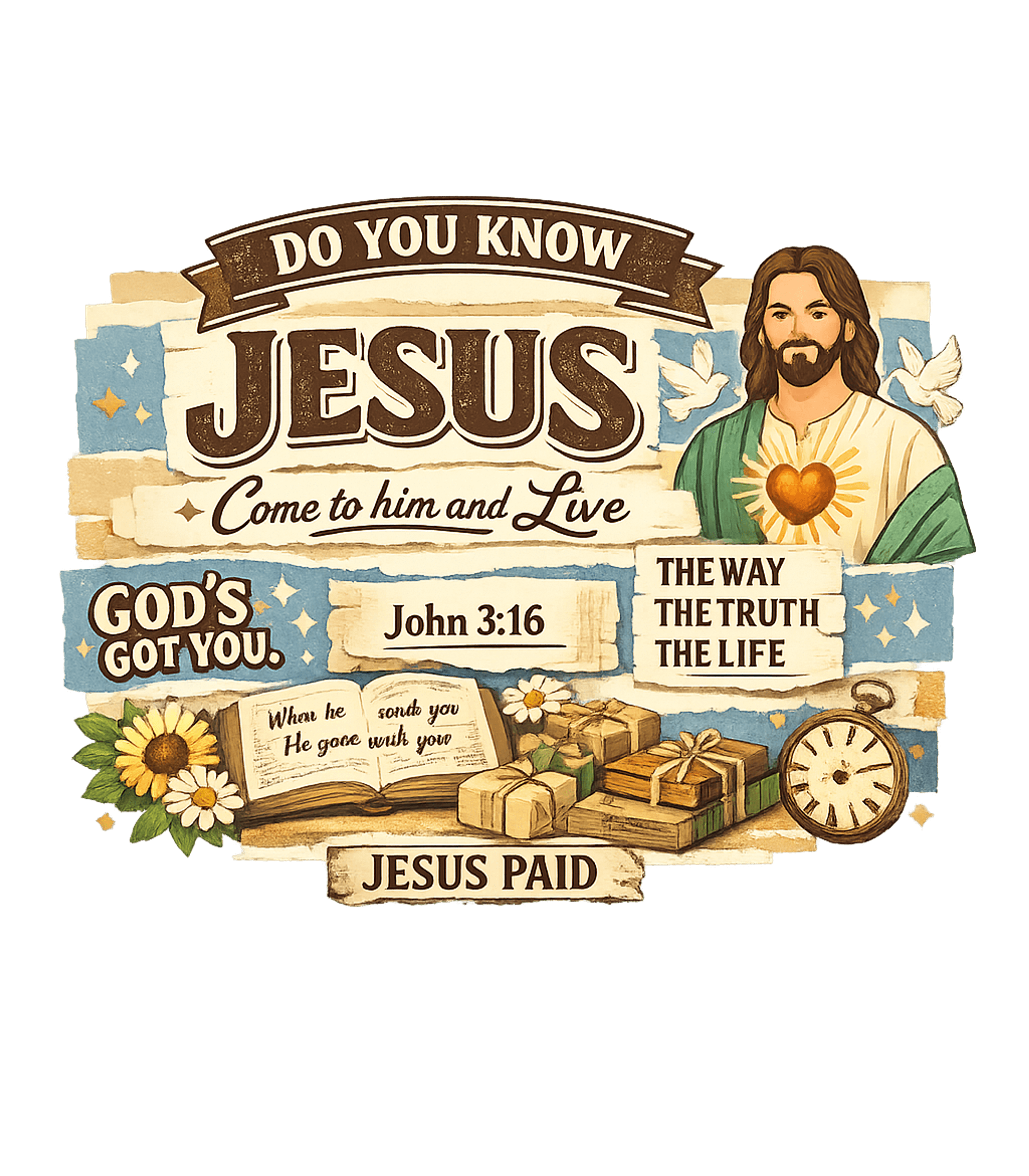 Do You Know Jesus Faith Christian Faith Crewneck Sweatshirt featuring This vintage-style t-shirt artwork features inspirational Ch – designed by Geoff Brown @ SunFrog Do You Know Jesus Faith Christian Faith Crewneck Sweatshirt featuring This vintage-style t-shirt artwork features inspirational Ch – designed by Geoff Brown @ SunFrog